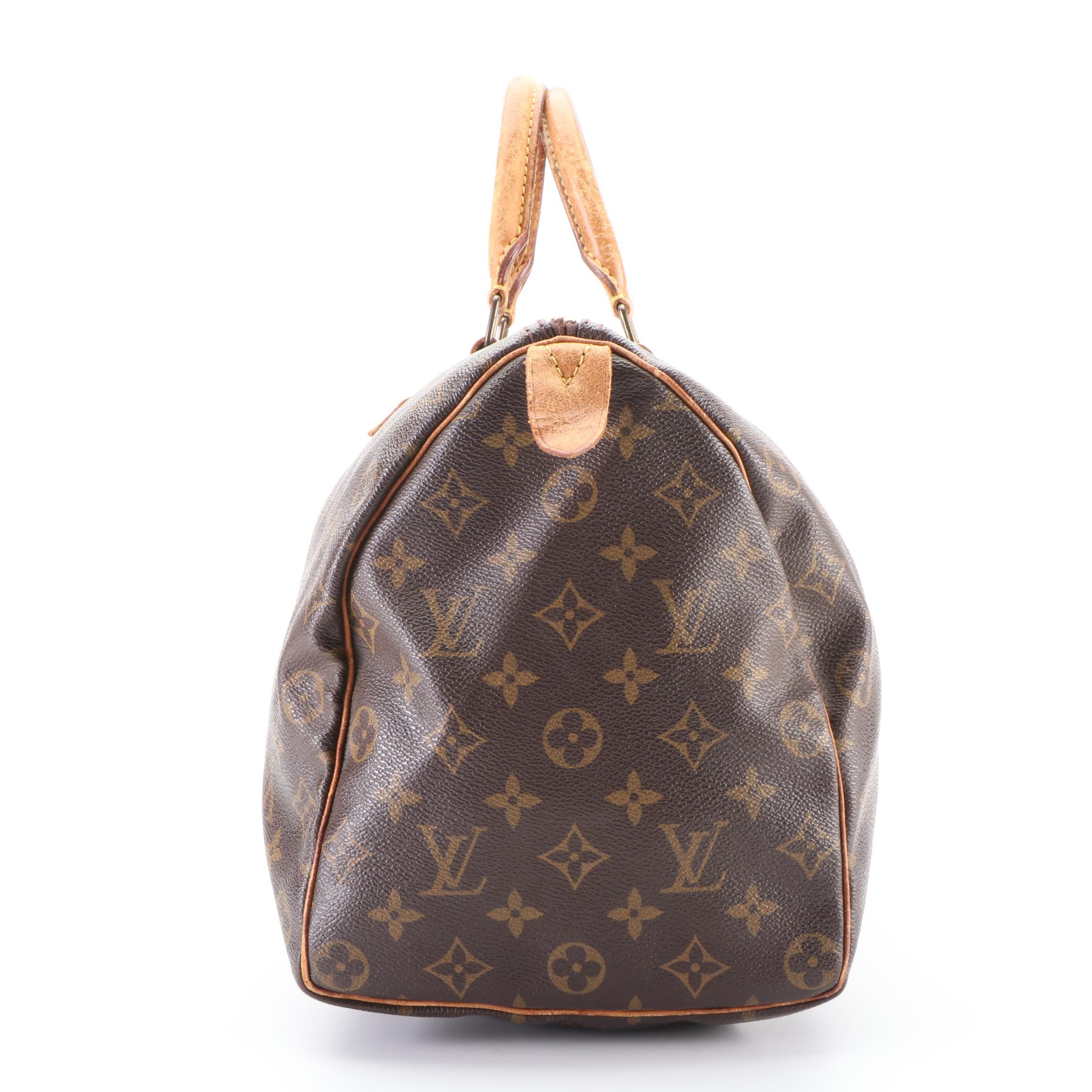 Louis Vuitton Speedy 35 in Monogram Canvas and Vachetta Leather