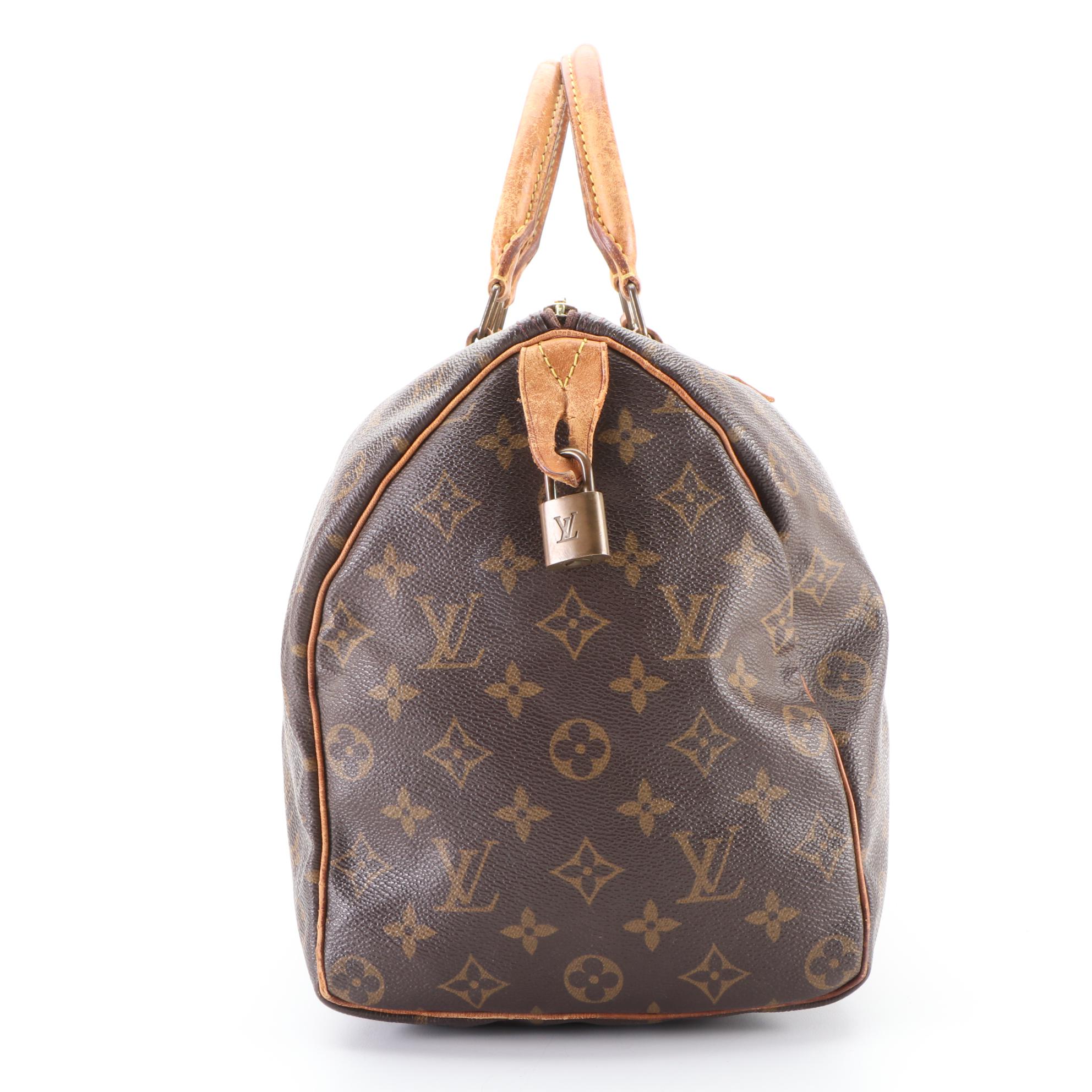 Louis Vuitton Speedy 35 in Monogram Canvas and Vachetta Leather