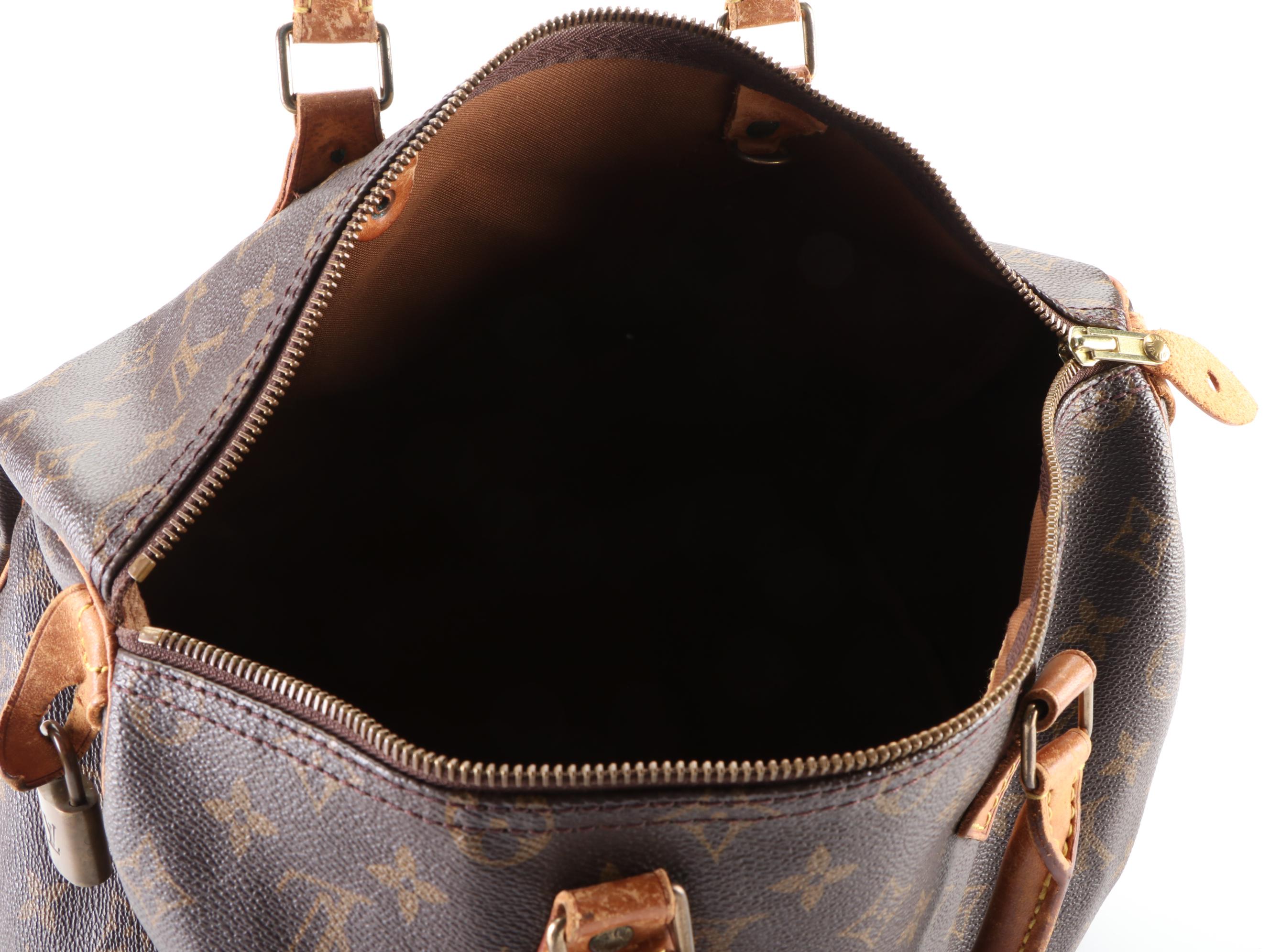 Louis Vuitton Speedy 35 in Monogram Canvas and Vachetta Leather