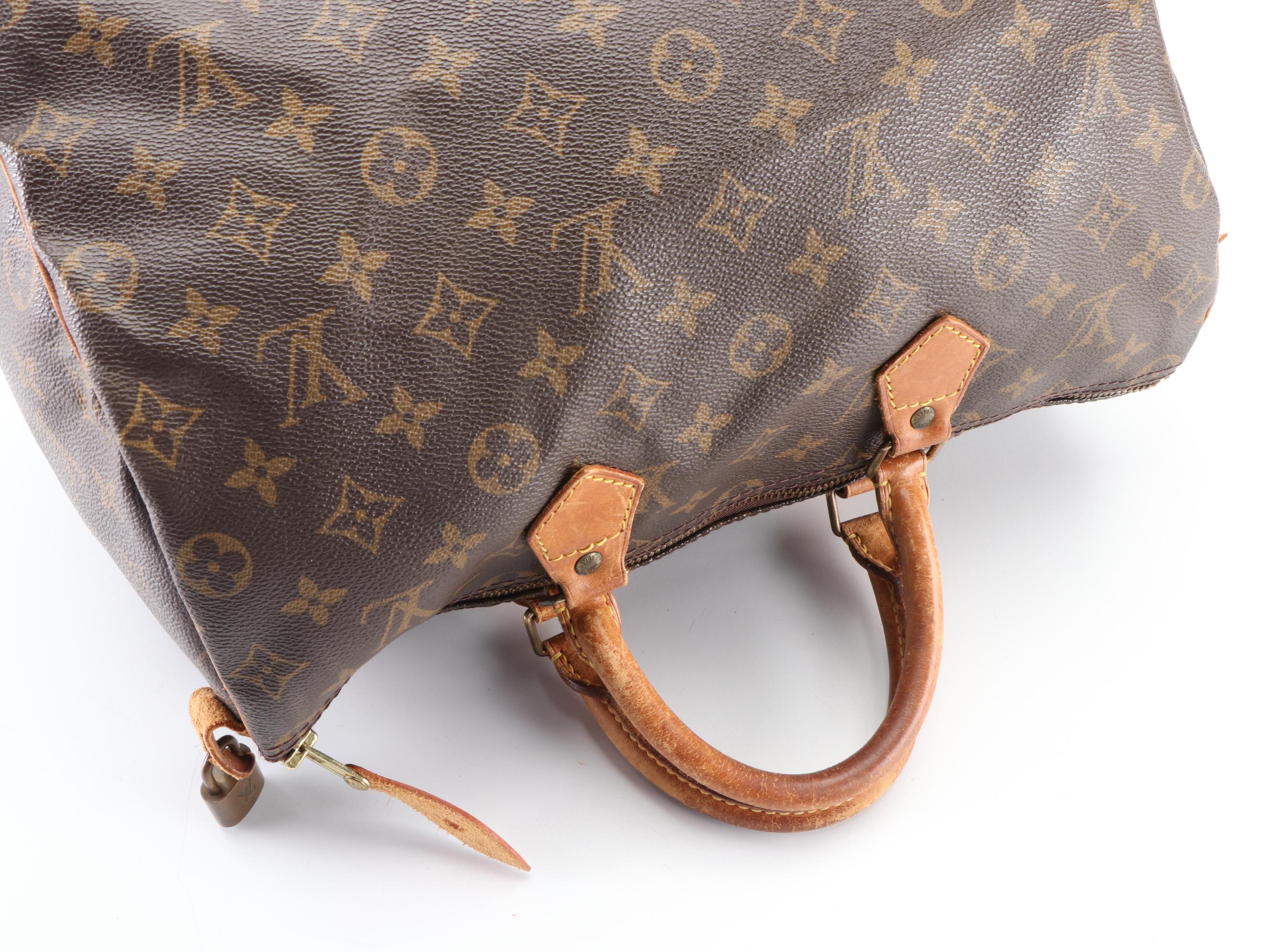 Louis Vuitton Speedy 35 in Monogram Canvas and Vachetta Leather