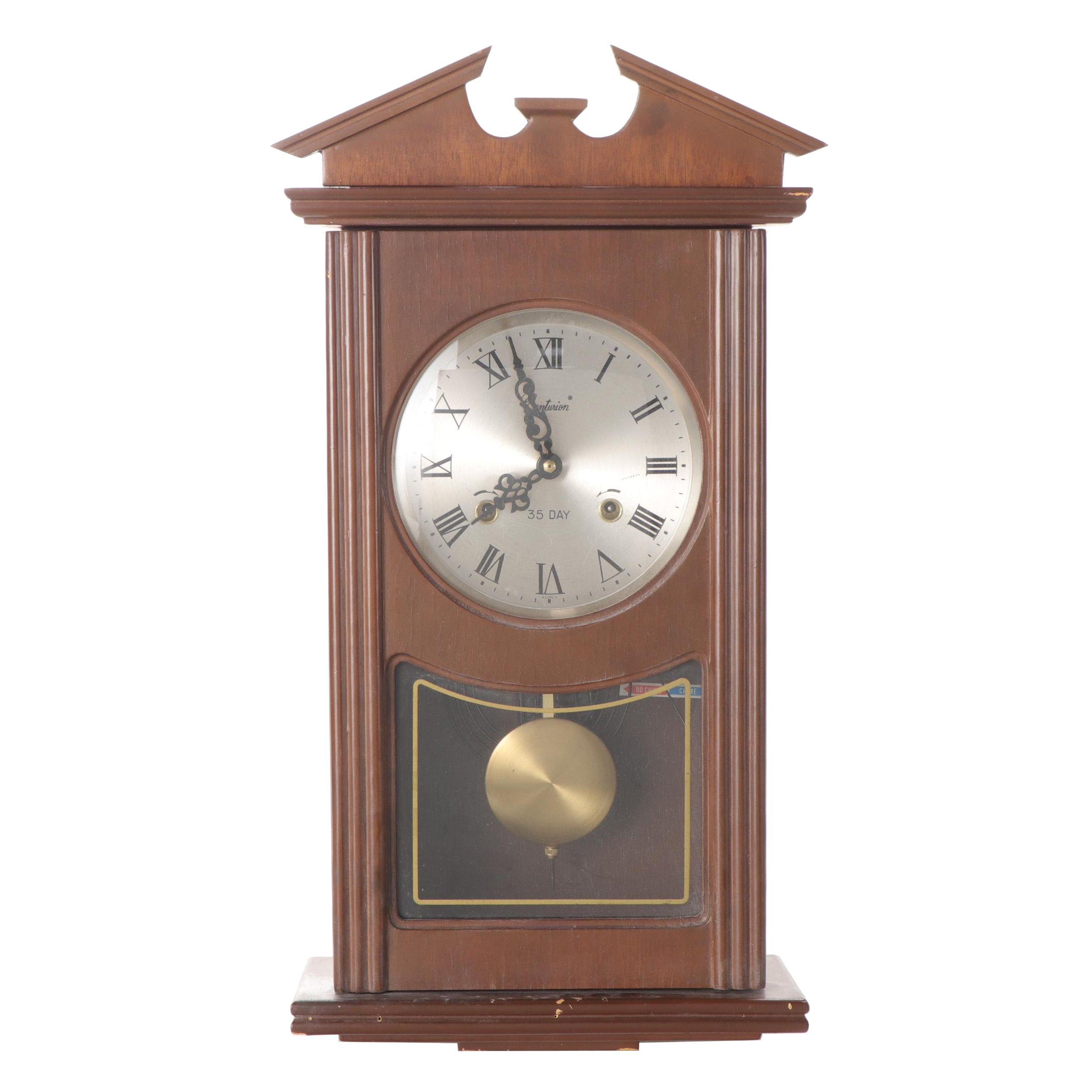 Centurion 35-Day Regulator Wooden Wall Clock
