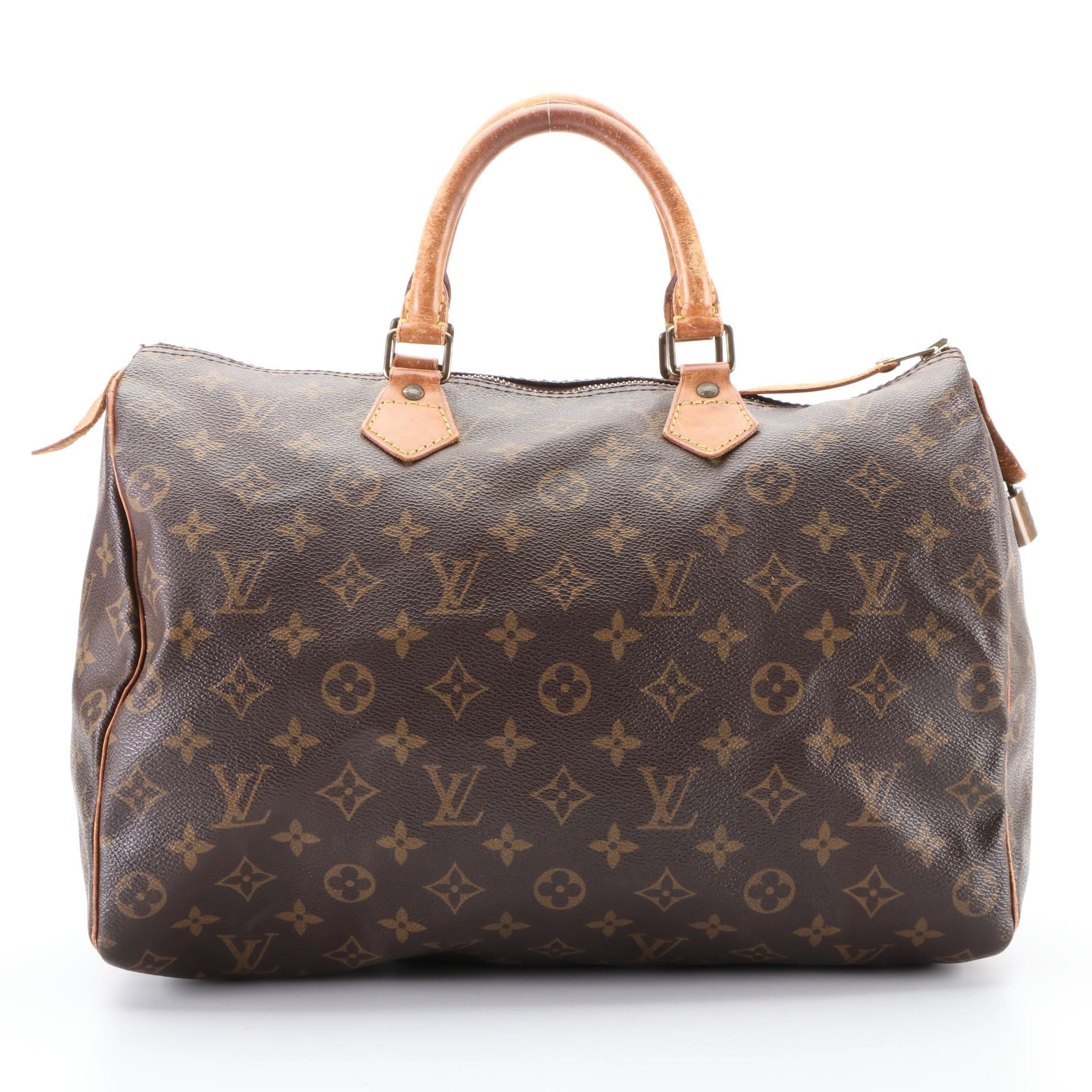 Louis Vuitton Speedy 35 in Monogram Canvas and Vachetta Leather