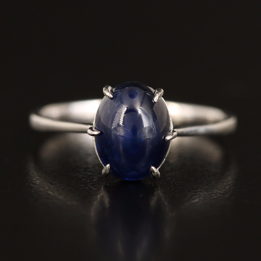 Platinum Sapphire Ring