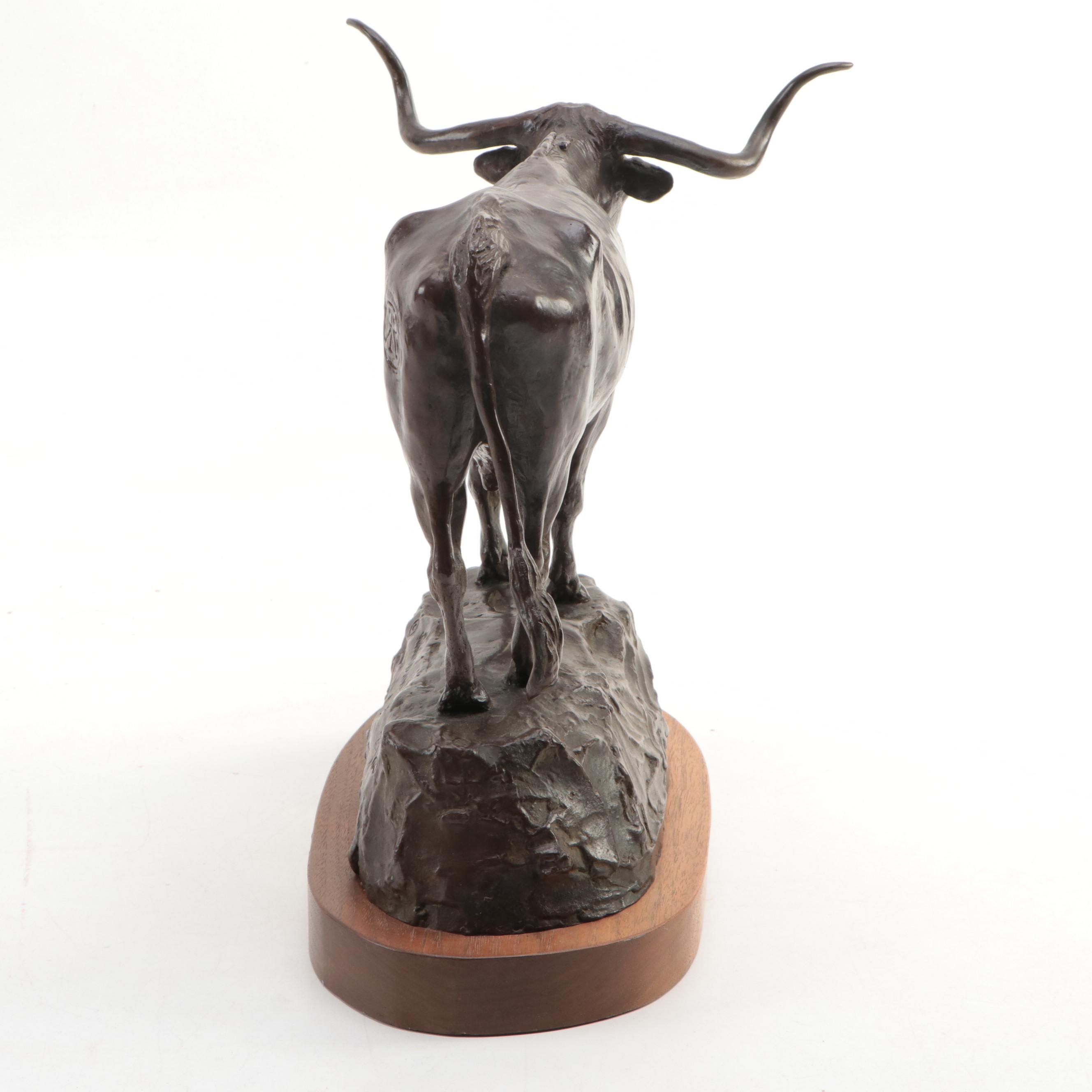 Melvin C. Warren Bronze Sculpture "Red River," 1980