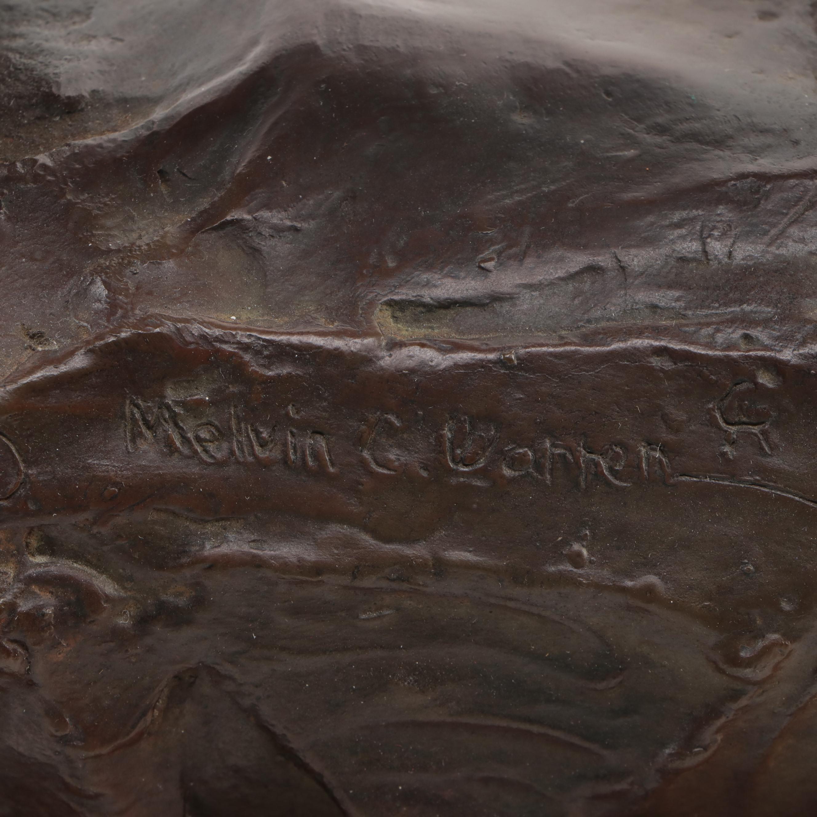 Melvin C. Warren Bronze Sculpture "Red River," 1980