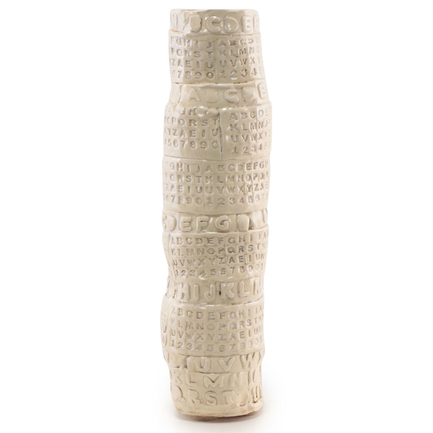 Ceramic Alphabet Vase