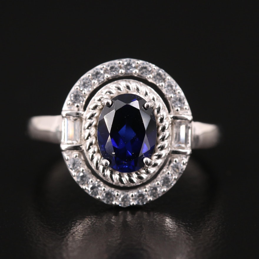 Sterling Sapphire Ring