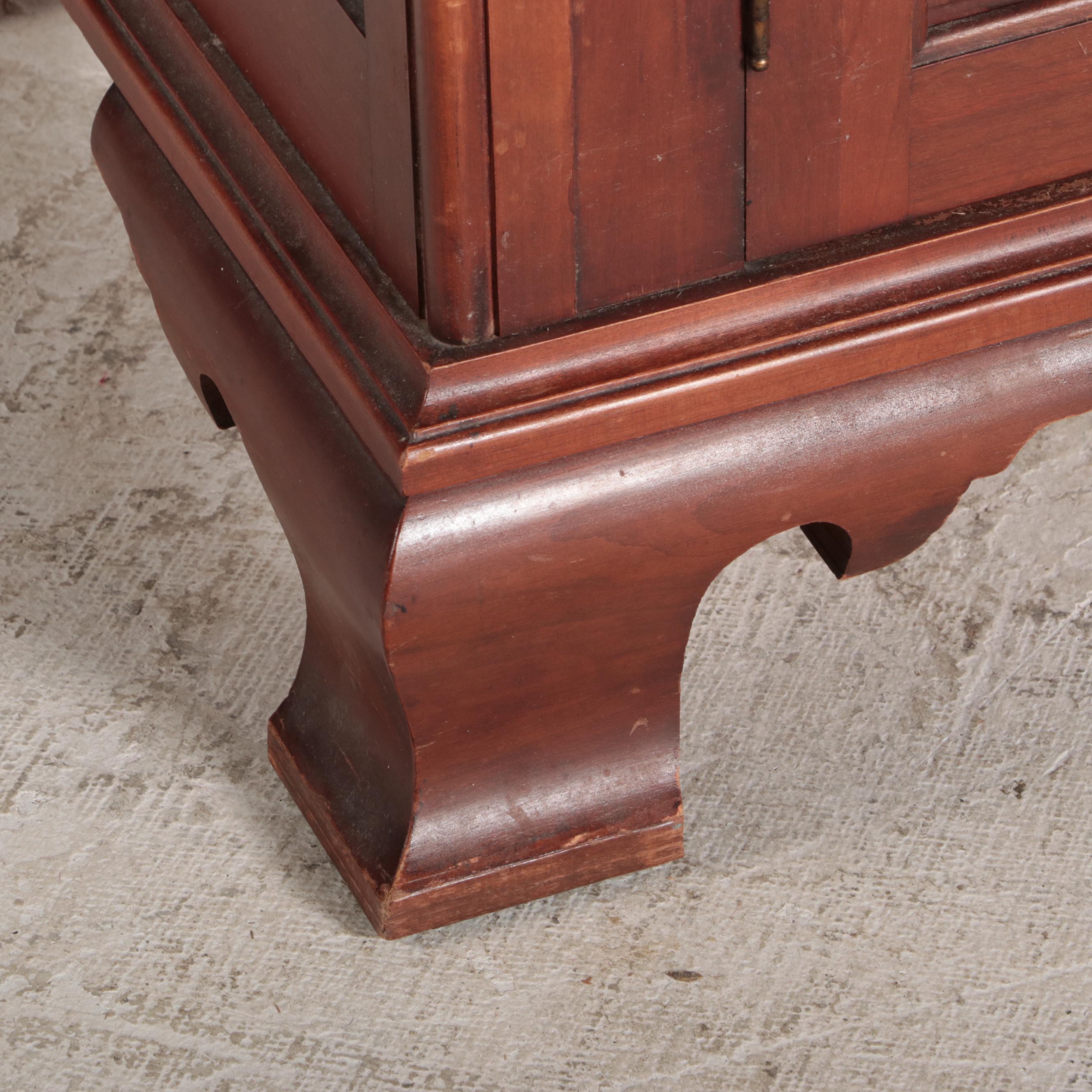 Willett Chippendale Style Cherrywood China Cabinet, Mid-20th Century