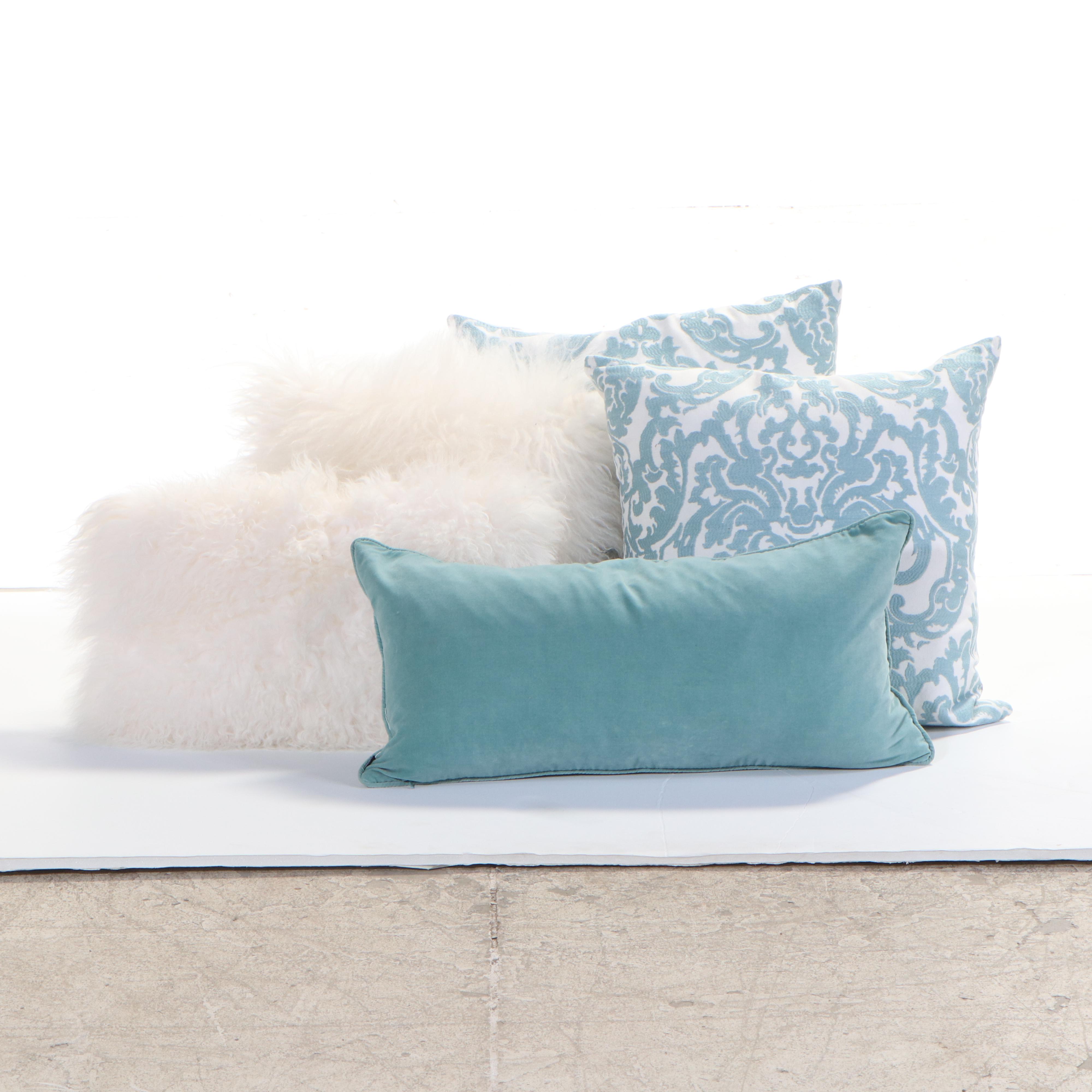 Cynthia Rowley Faux Fur Accent and Other Decorative Throw Pillows