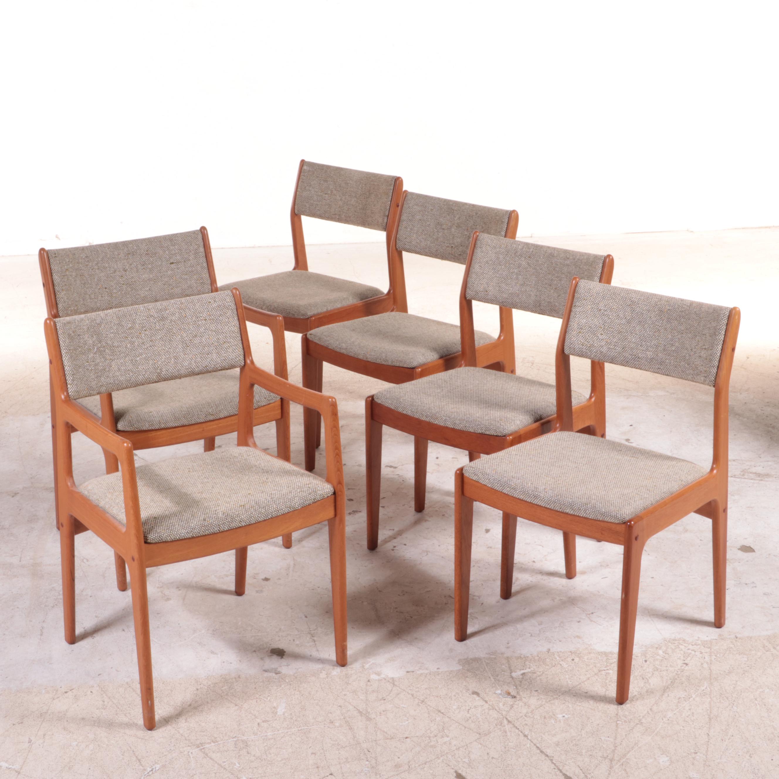 Seven-Piece Dixie Furniture Modernist Teak Dining Set