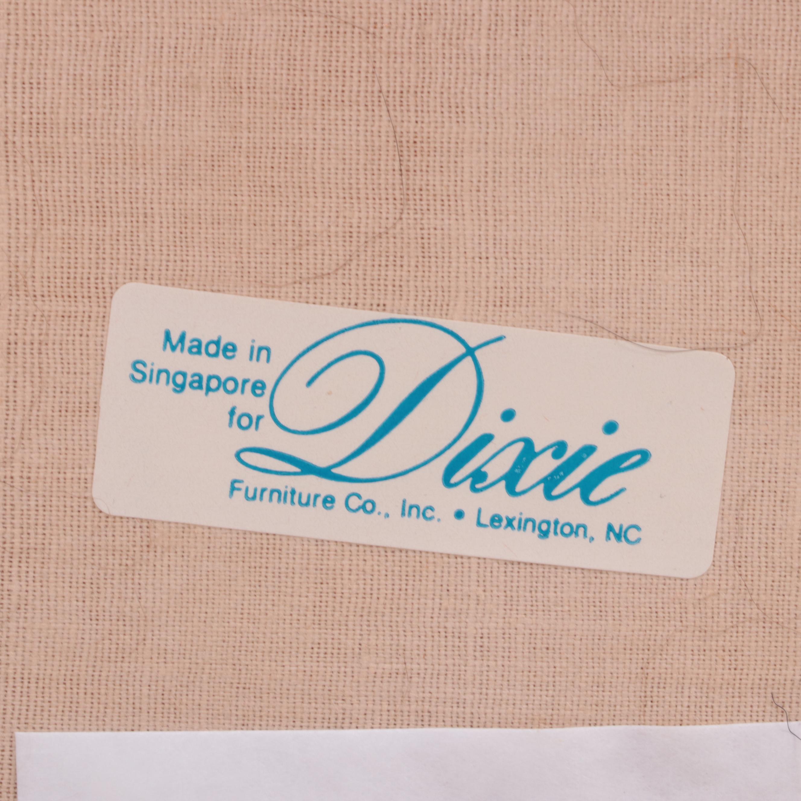 Seven-Piece Dixie Furniture Modernist Teak Dining Set