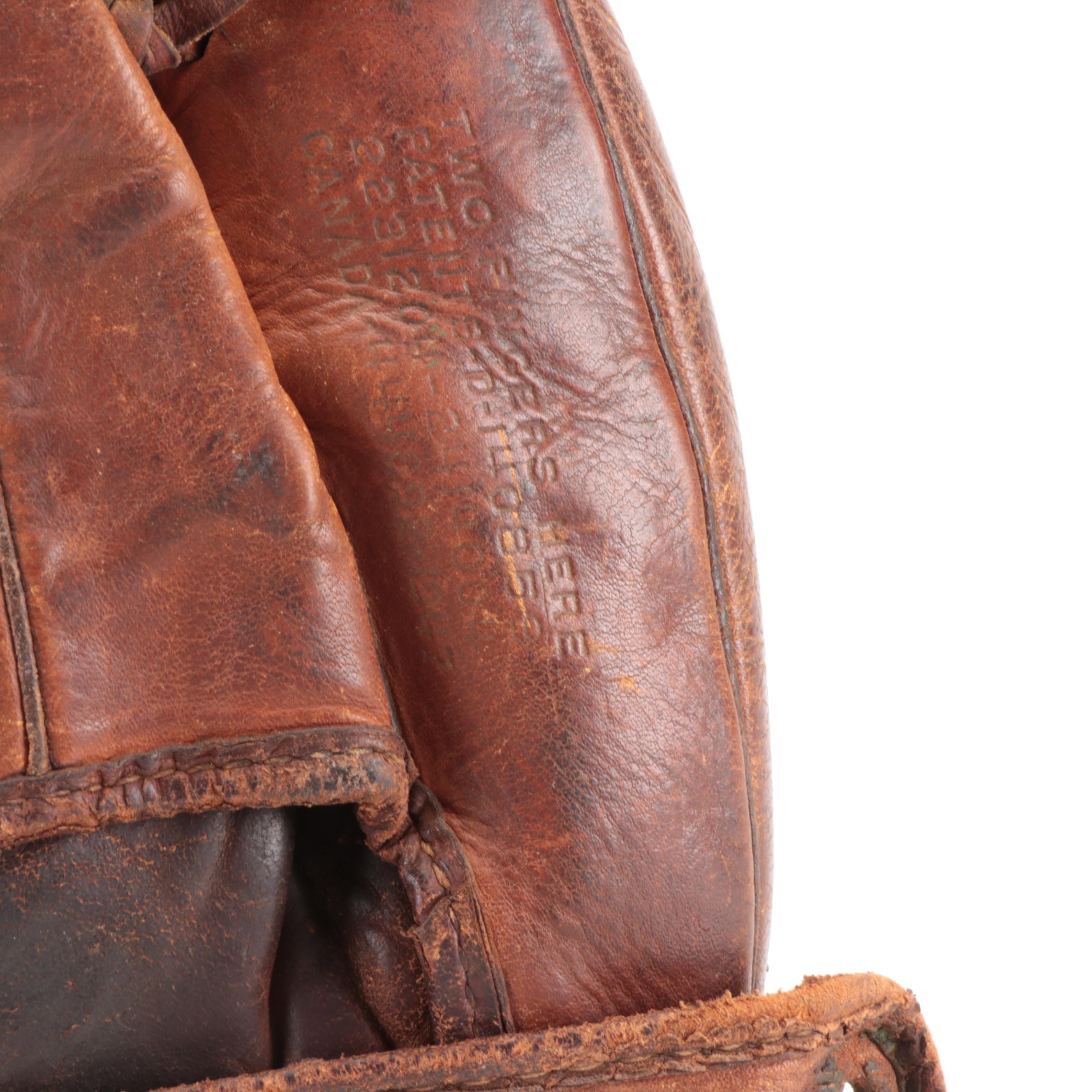 Wilson Left-Handed Three Finger Baseball Glove, 1940s