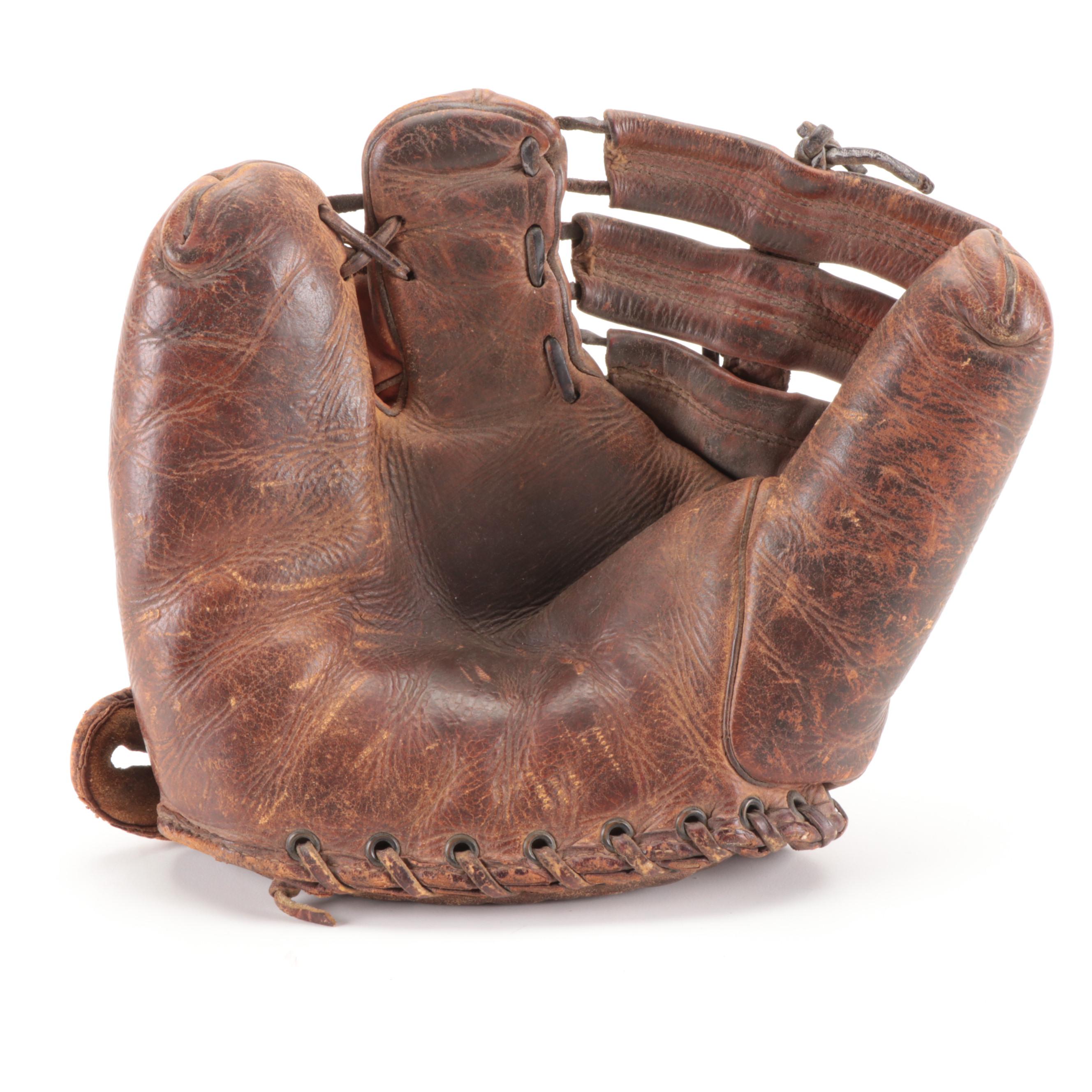 Wilson Left-Handed Three Finger Baseball Glove, 1940s