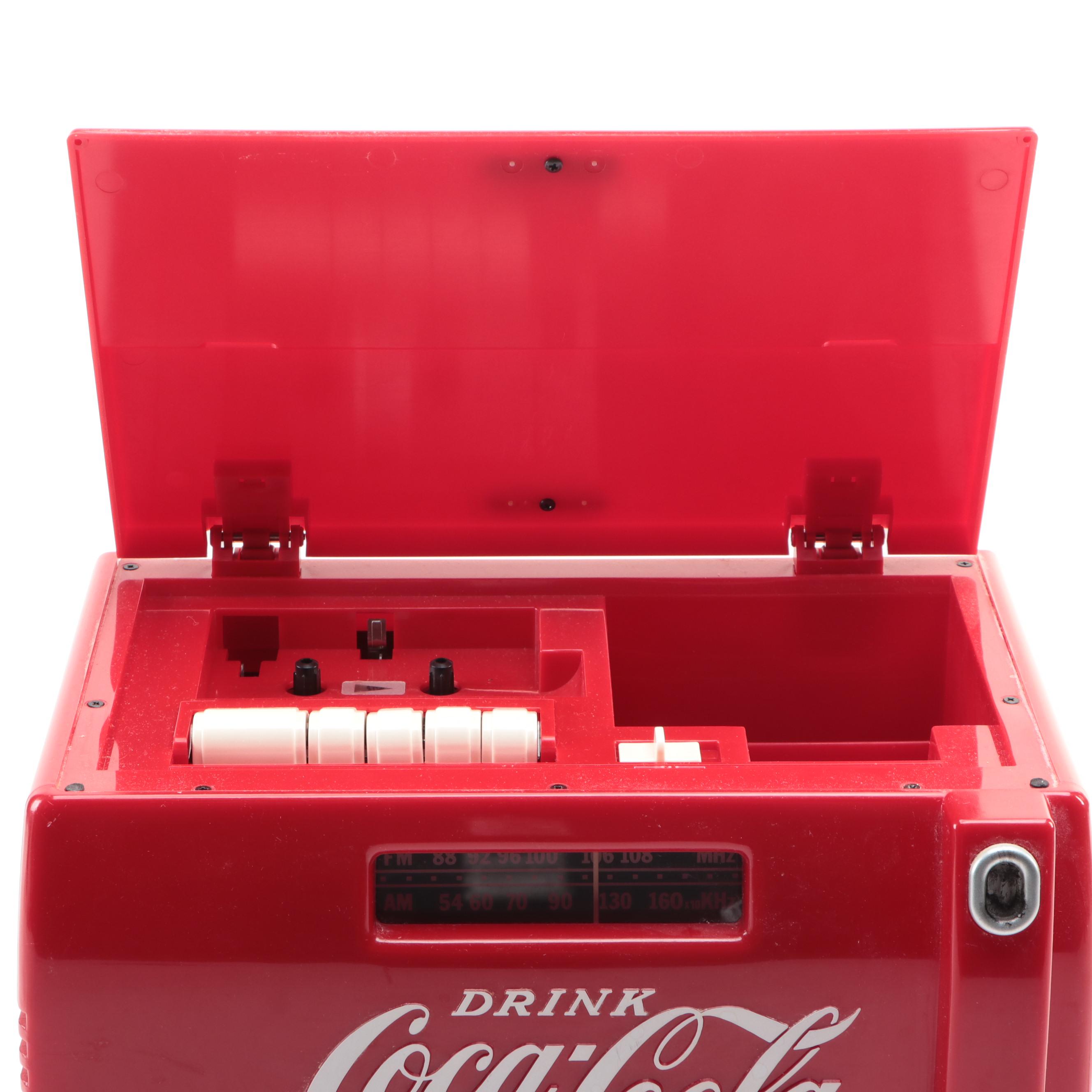 Coca-Cola Cooler Form and Vending Machine AM/FM Radios