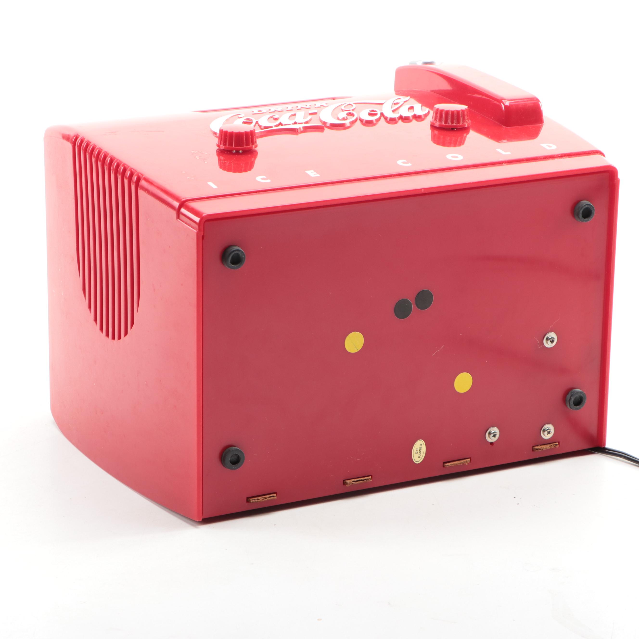 Coca-Cola Cooler Form and Vending Machine AM/FM Radios