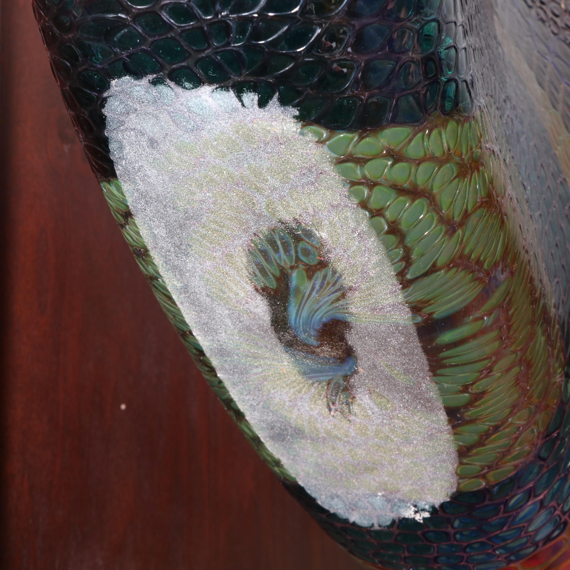 Stephen Rolfe Powell Glass Sculptural Vessel