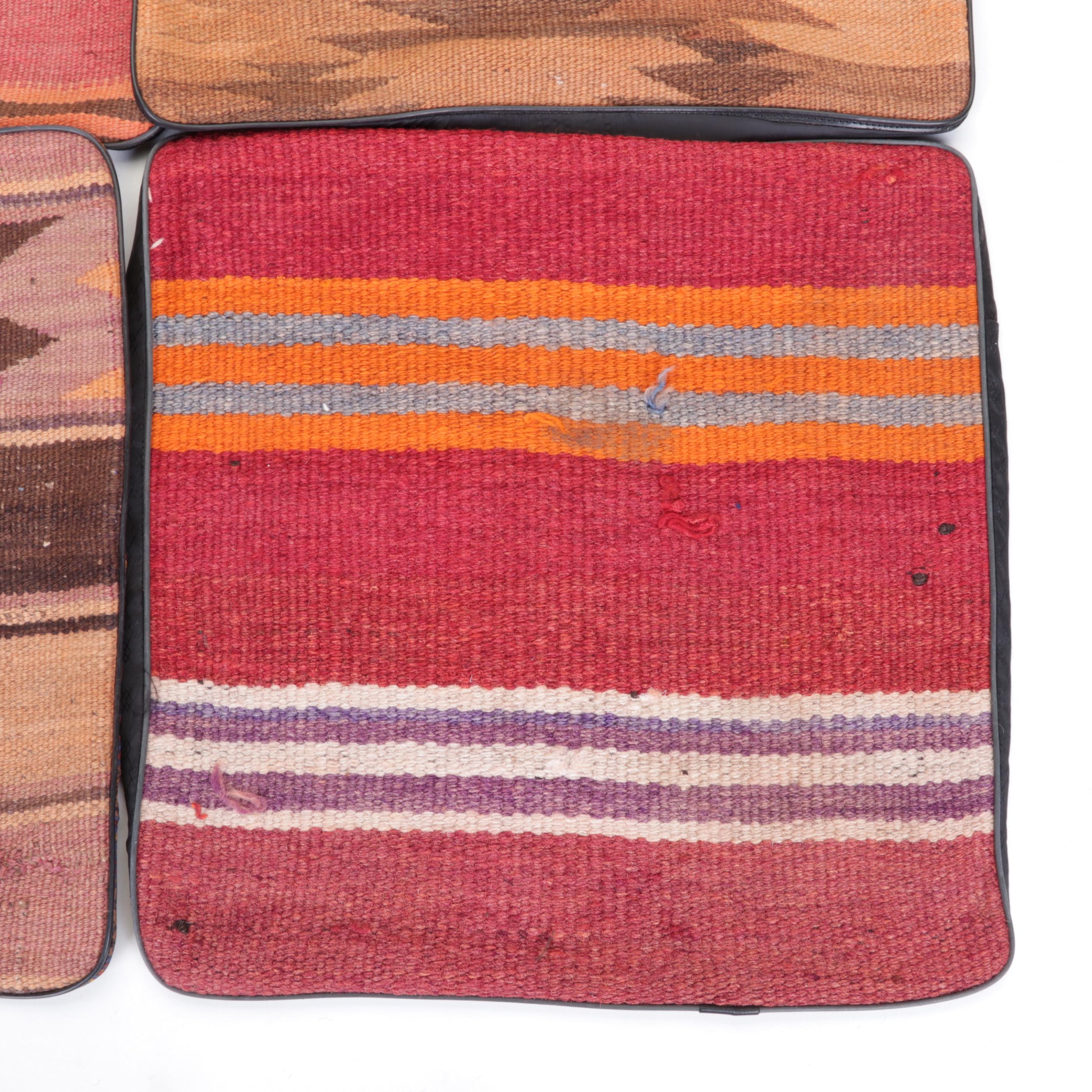 Handwoven Kilim Face Throw Pillow Covers