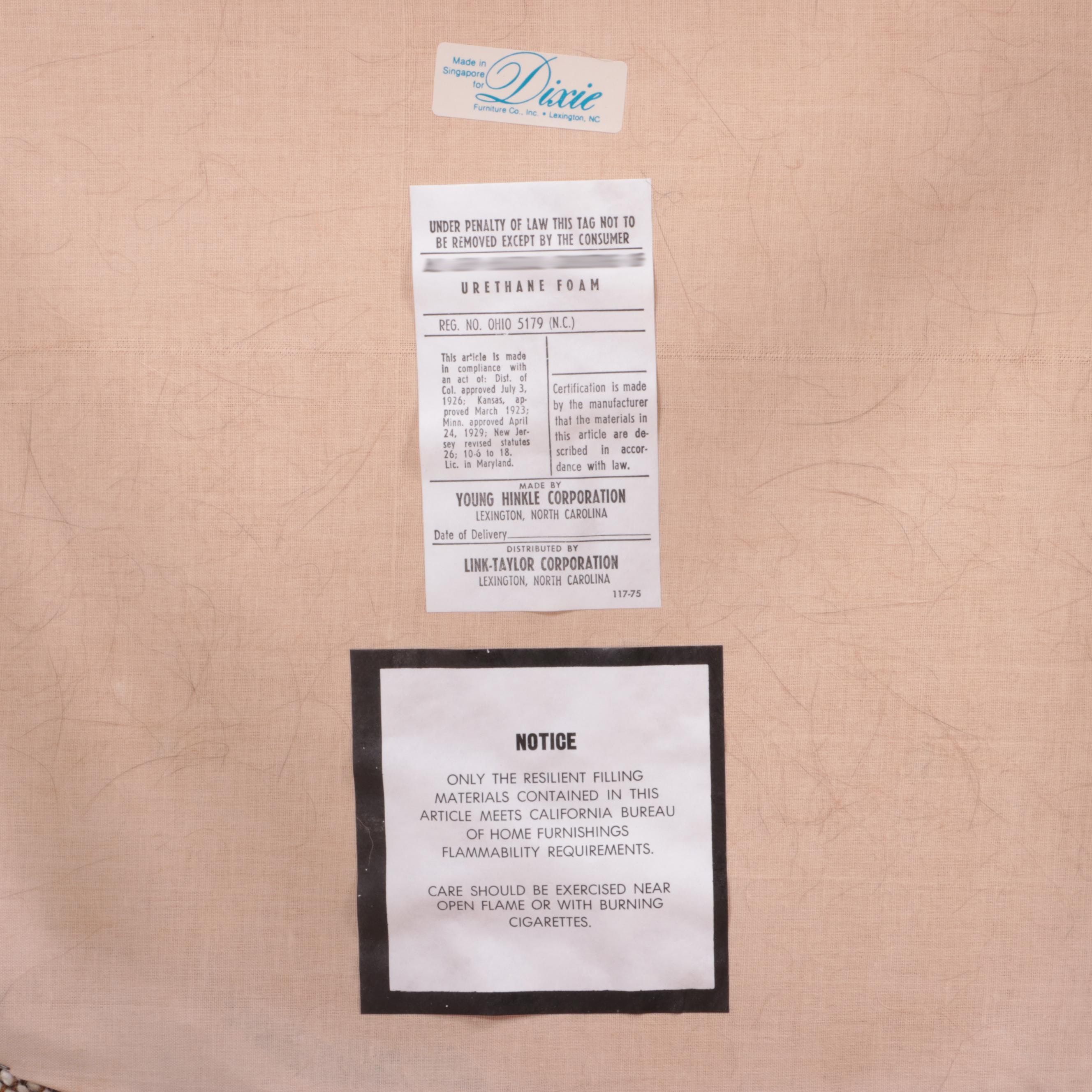 Seven-Piece Dixie Furniture Modernist Teak Dining Set