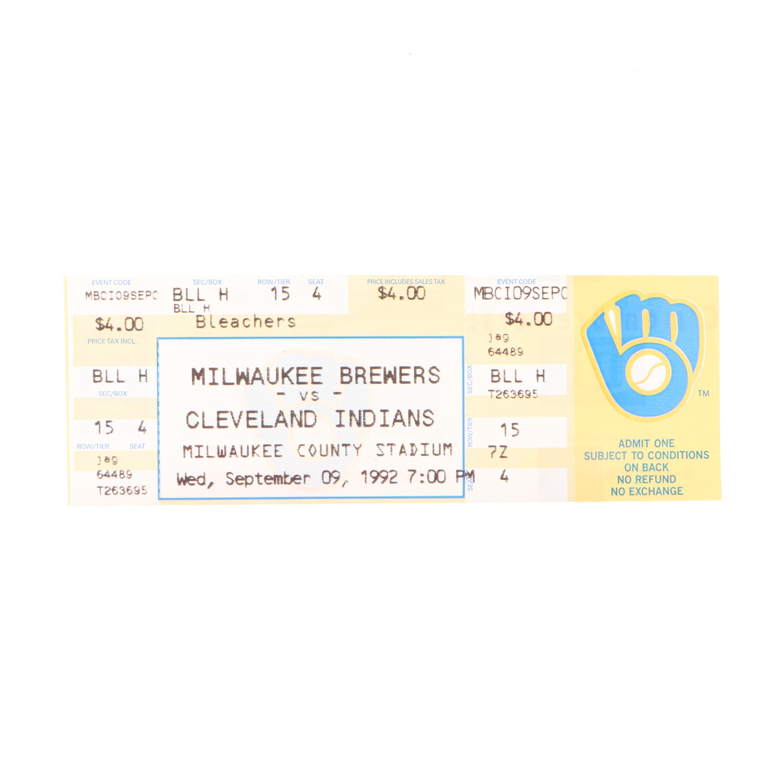 1982 World Series Phantom Ticket, Robin Yount 3000th Hit, and More