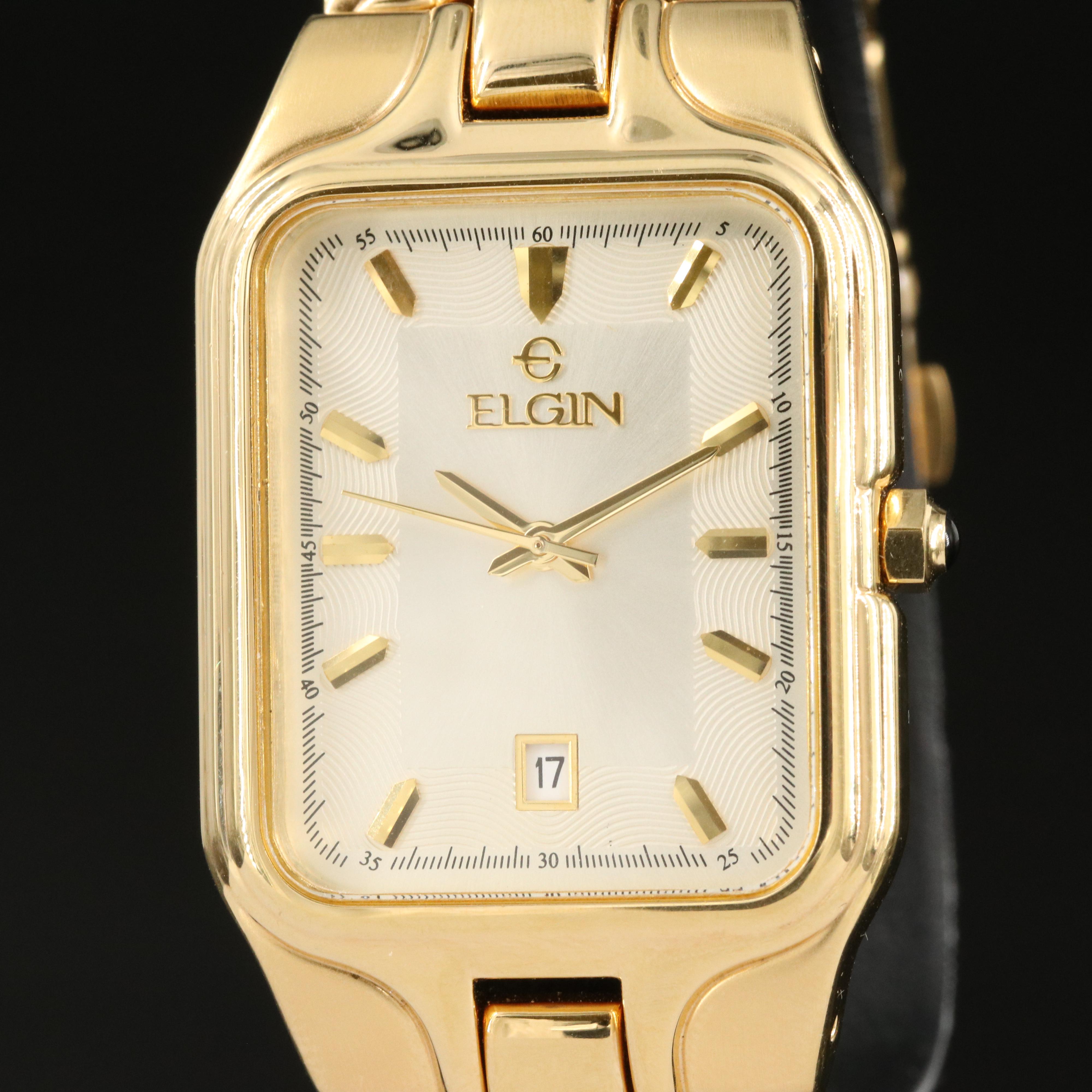 Elgin Quartz Gold-Tone Watch