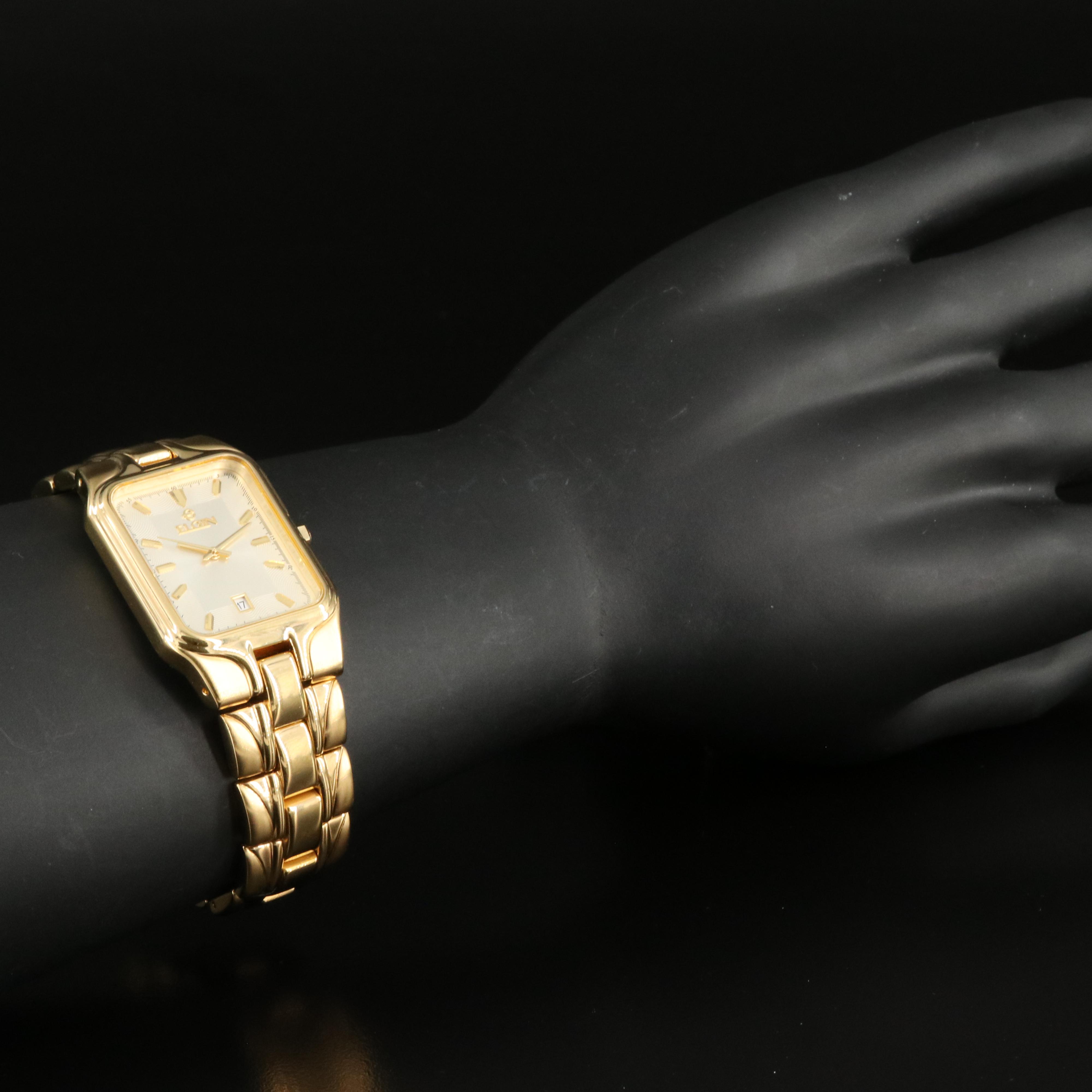 Elgin Quartz Gold-Tone Watch