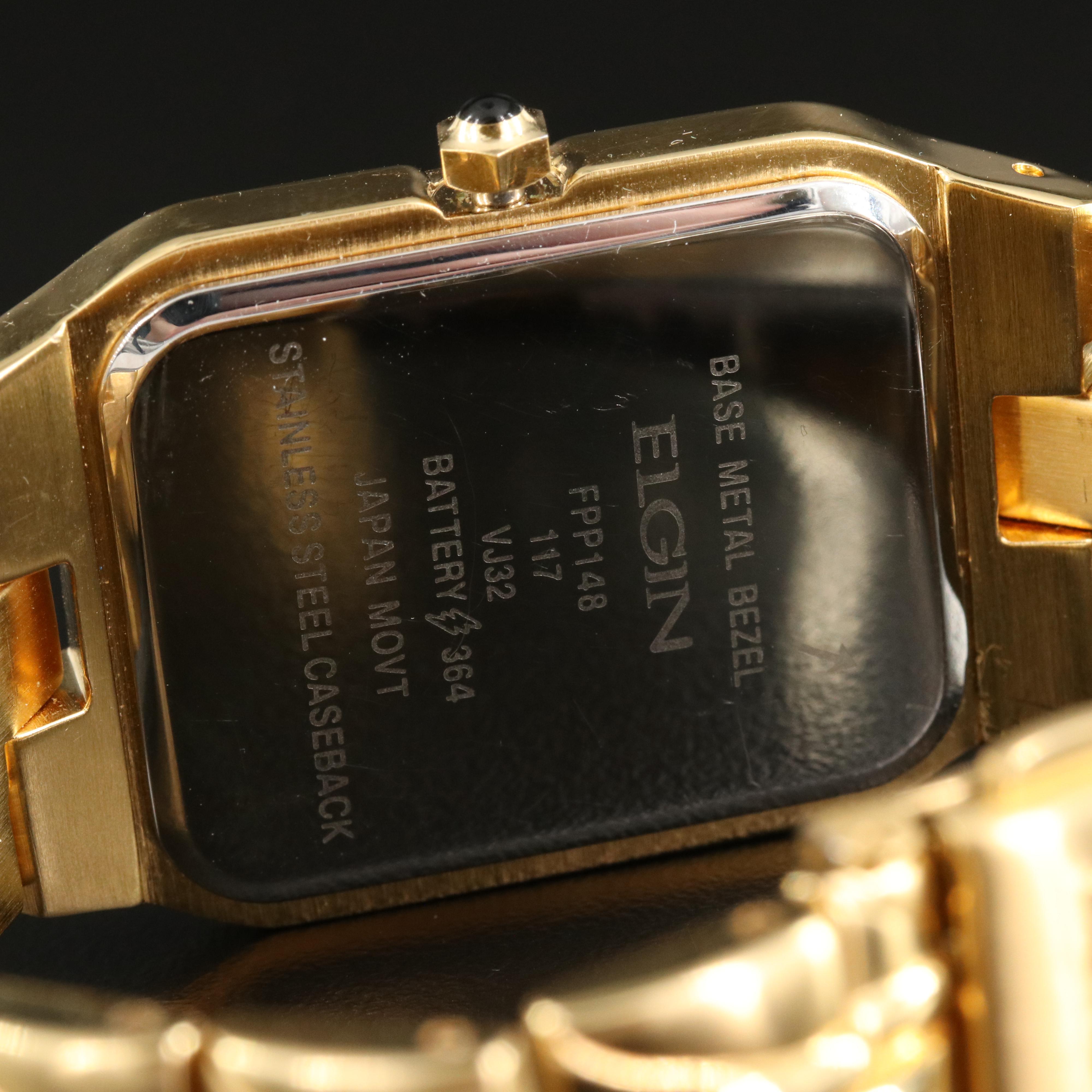 Elgin Quartz Gold-Tone Watch