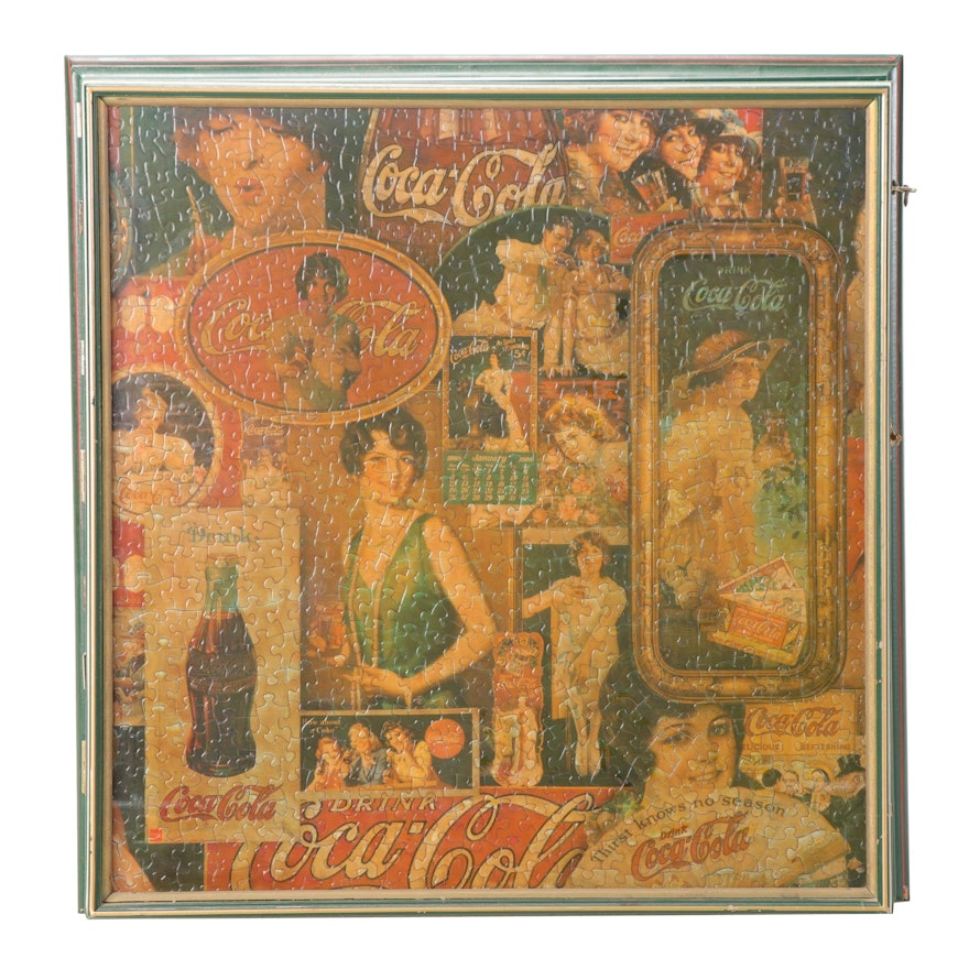 Coca-Cola Advertisement Memorabilia Box, Mid-20th Century