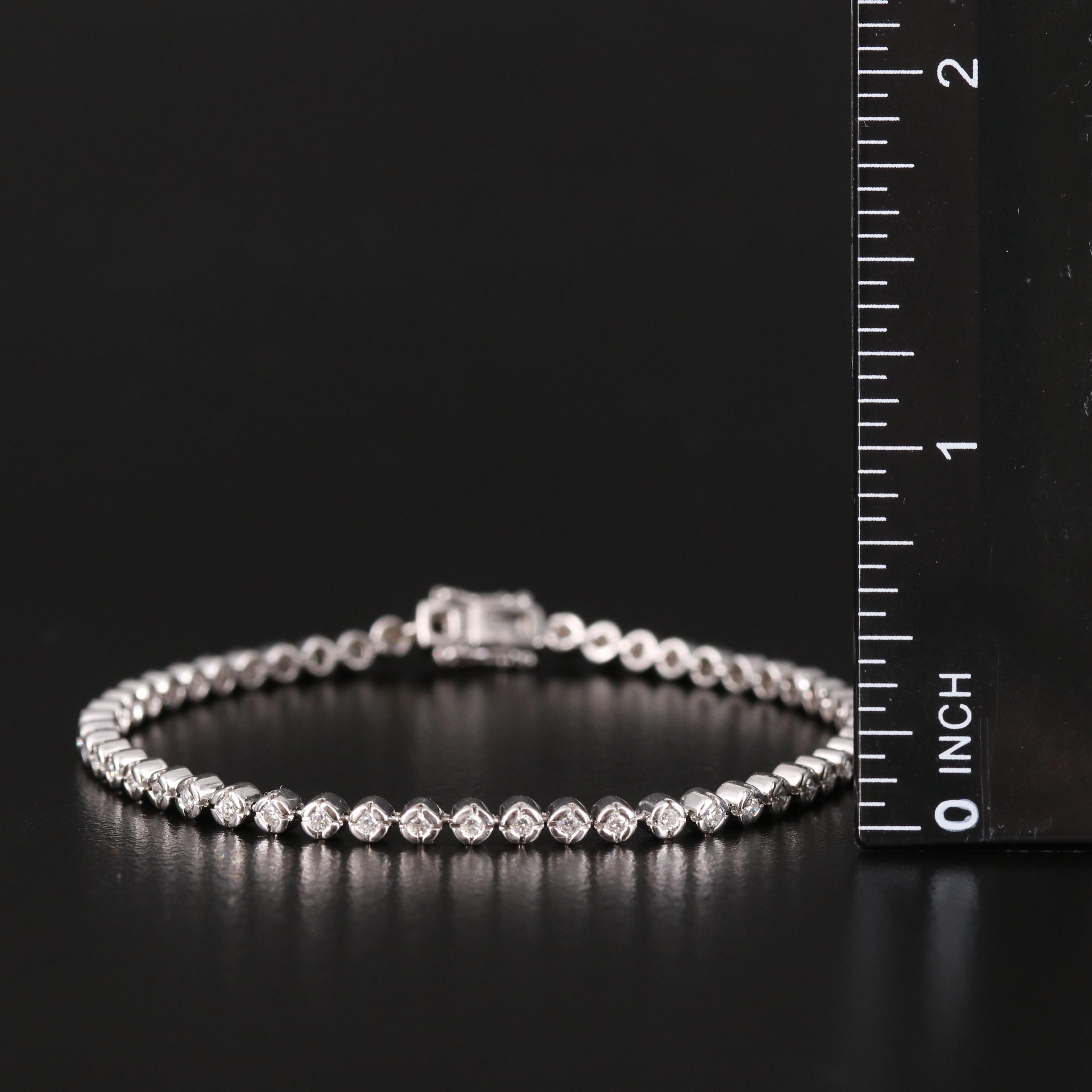 14K 0.76 CTW Diamond Line Bracelet