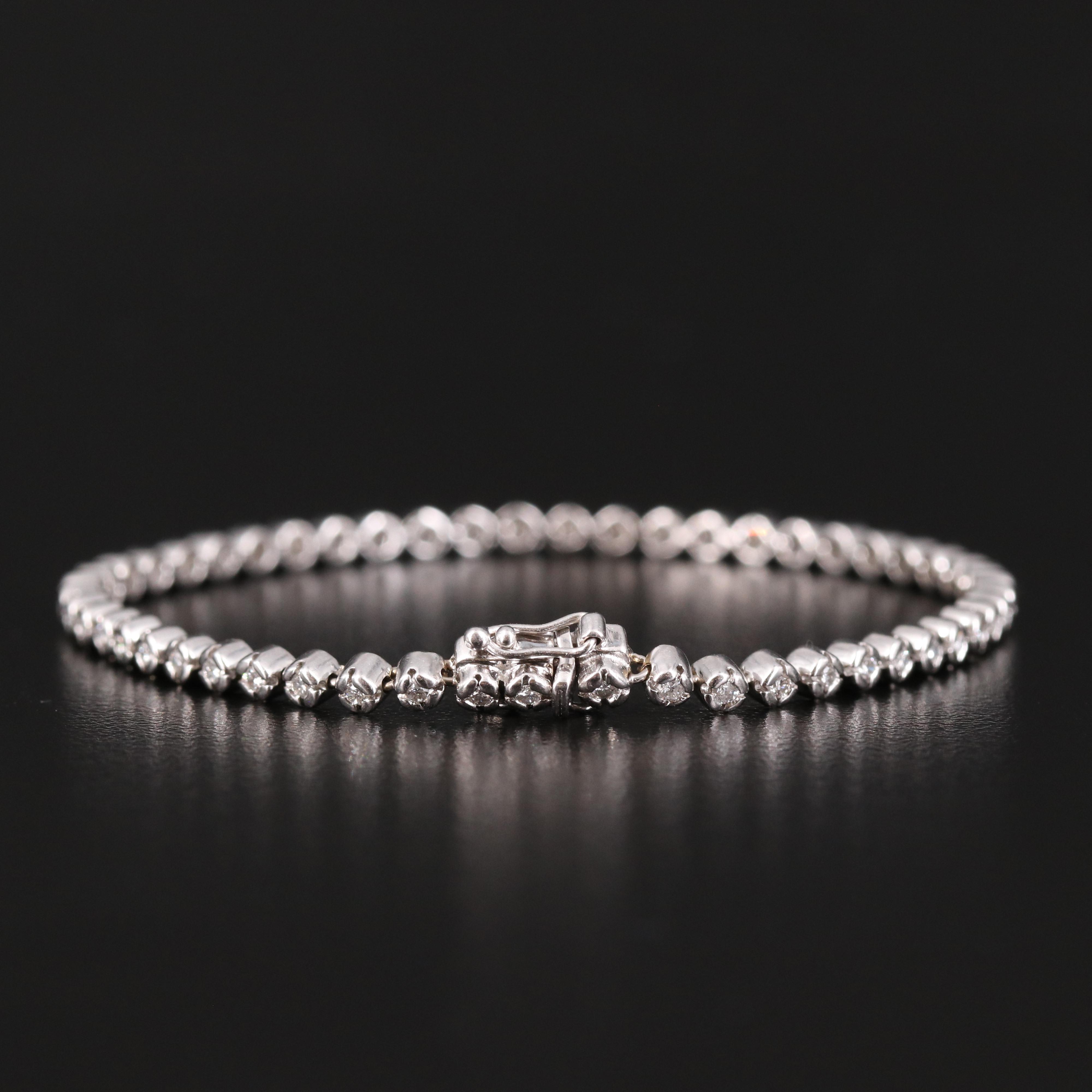 14K 0.76 CTW Diamond Line Bracelet