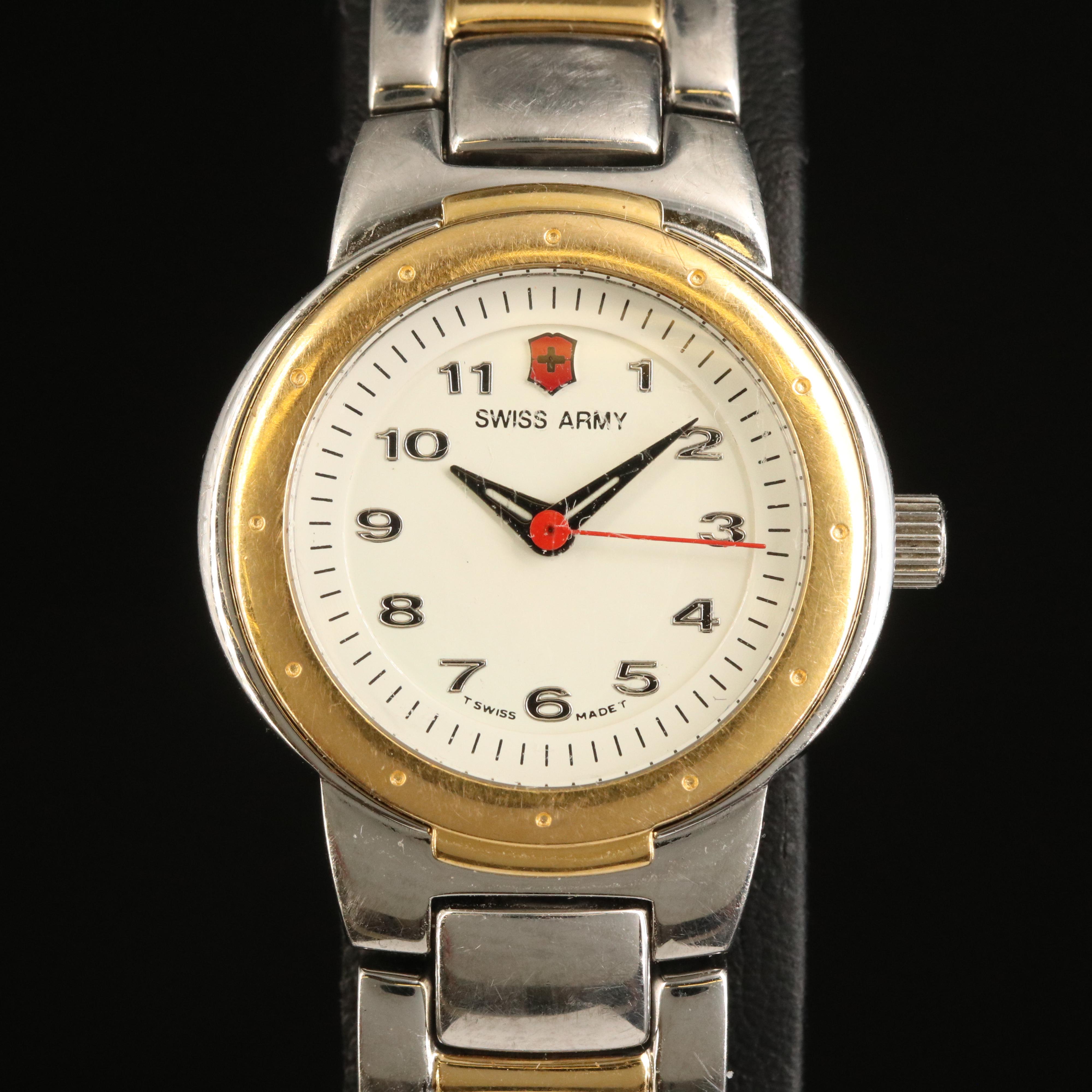 Swiss Army Two-Tone Stainless Steel 100 meters Water Resistant Watch