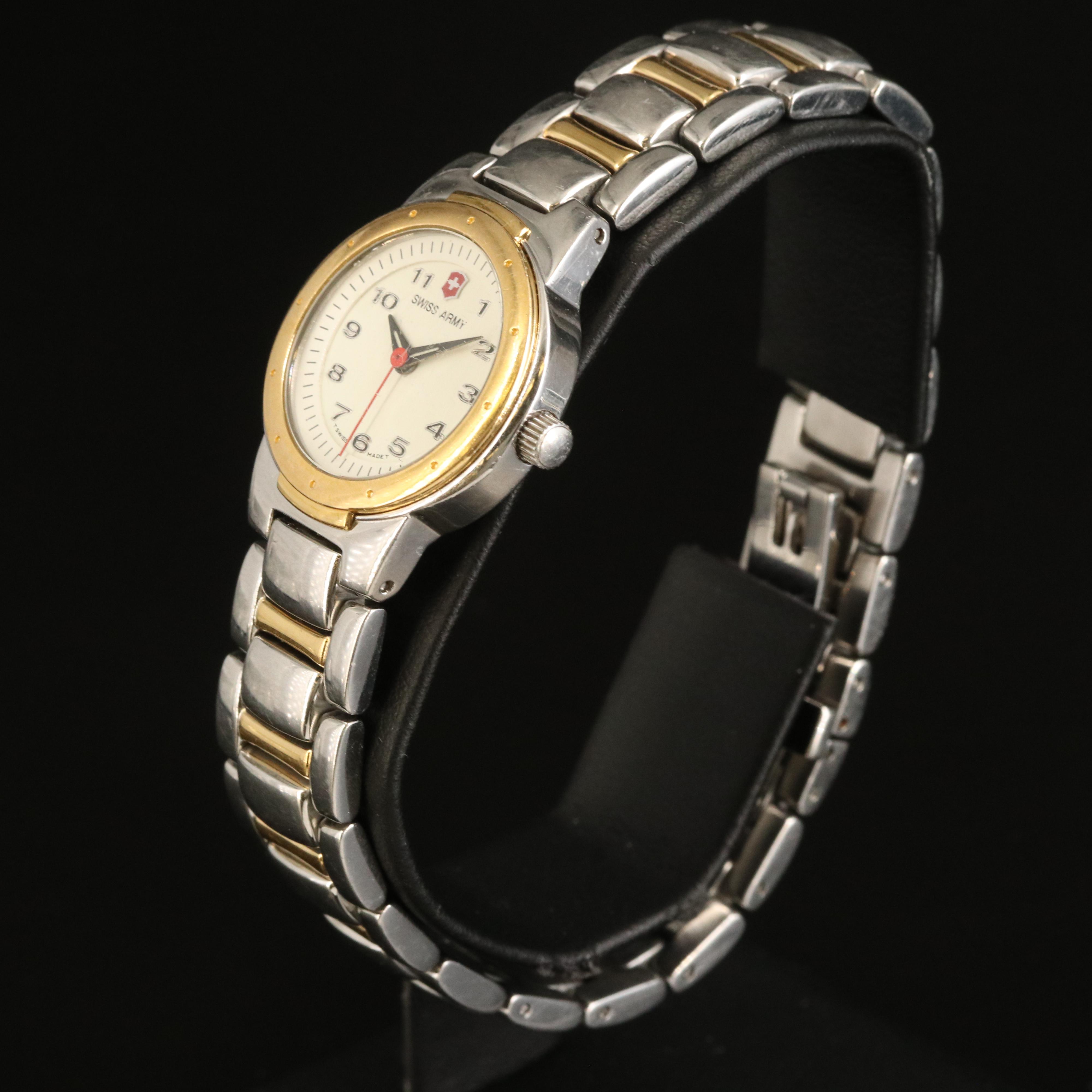 Swiss Army Two-Tone Stainless Steel 100 meters Water Resistant Watch