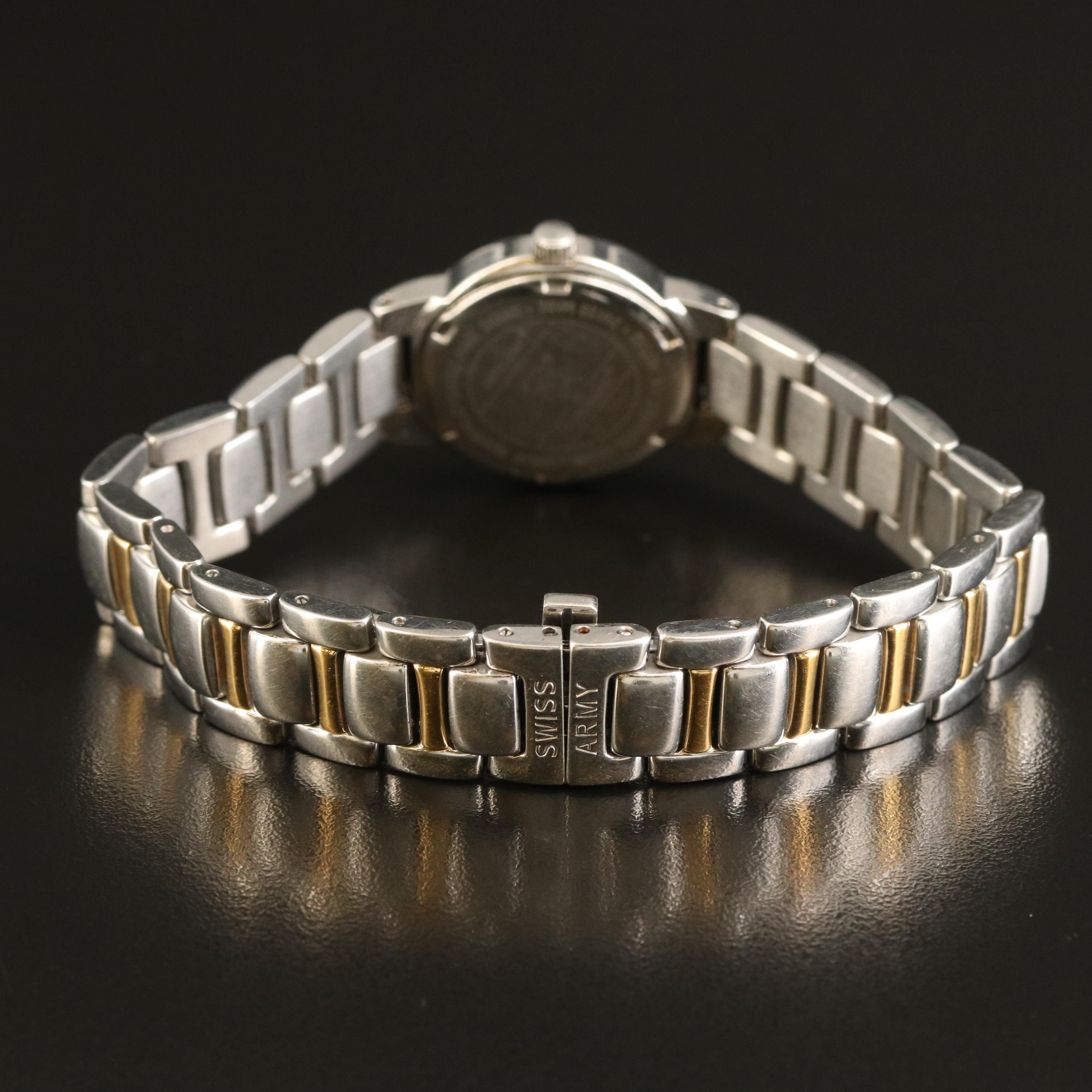 Swiss Army Two-Tone Stainless Steel 100 meters Water Resistant Watch