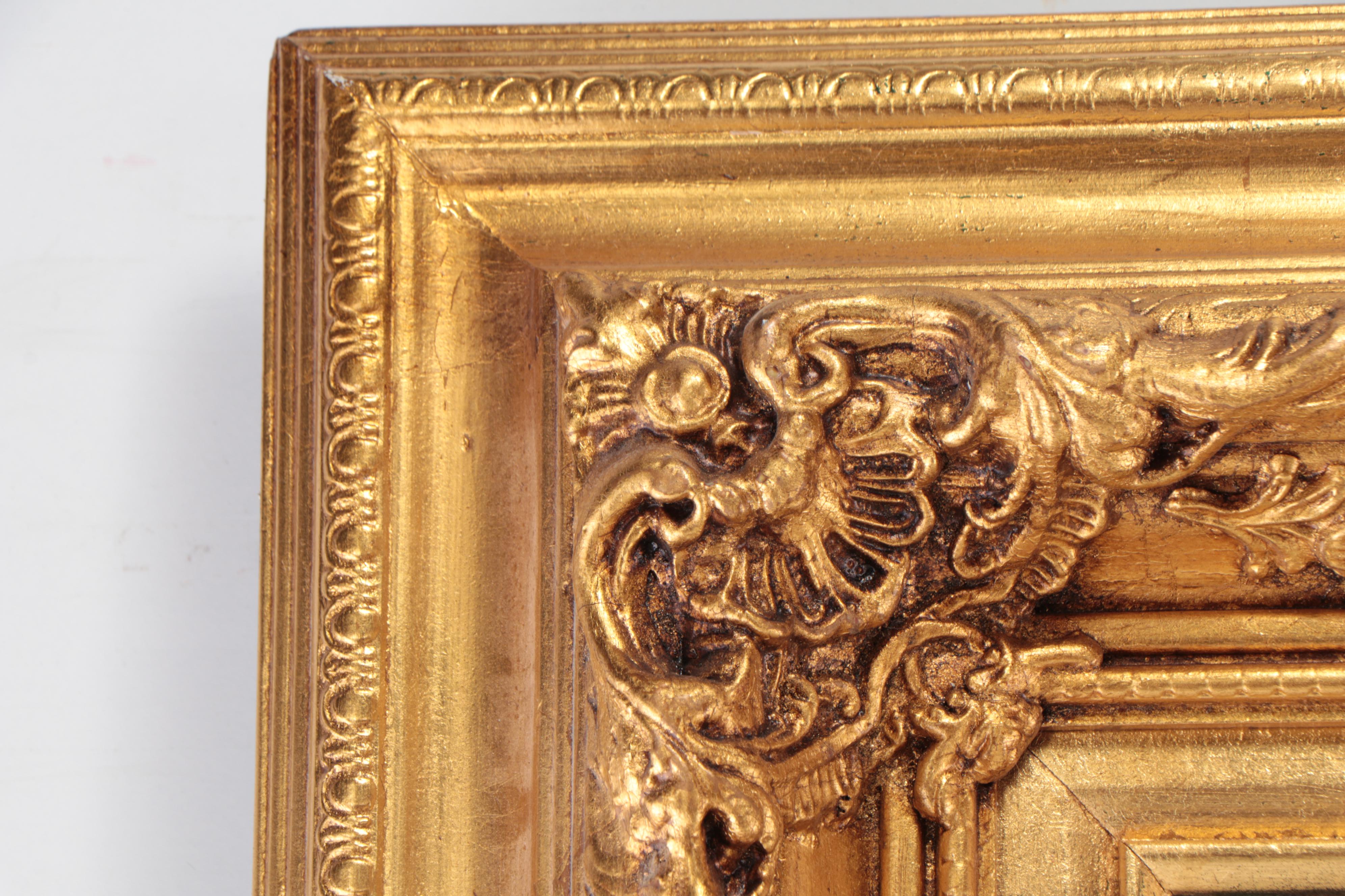 L. Martin P. Oil Painting of Lady in Greenhouse, Mid to Late 20th Century