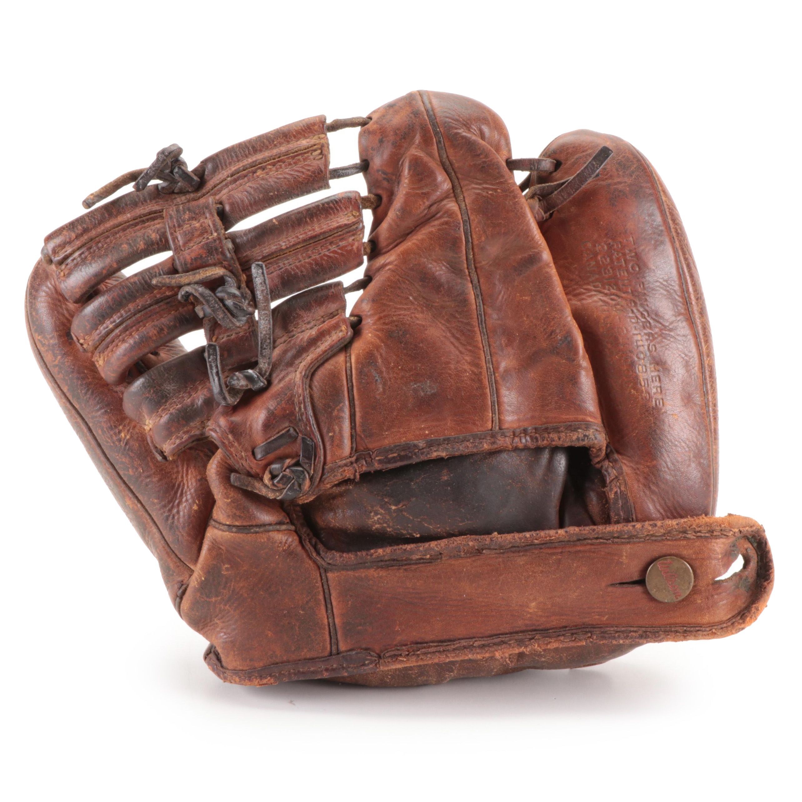 Wilson Left-Handed Three Finger Baseball Glove, 1940s