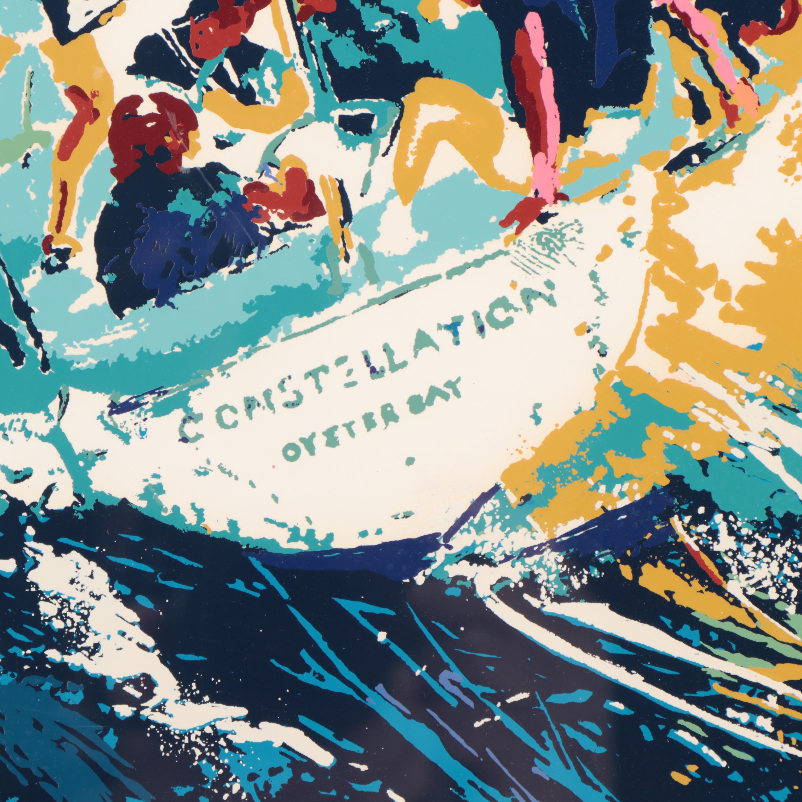LeRoy Neiman Serigraph "Twelve Meter Yacht Race," 1973
