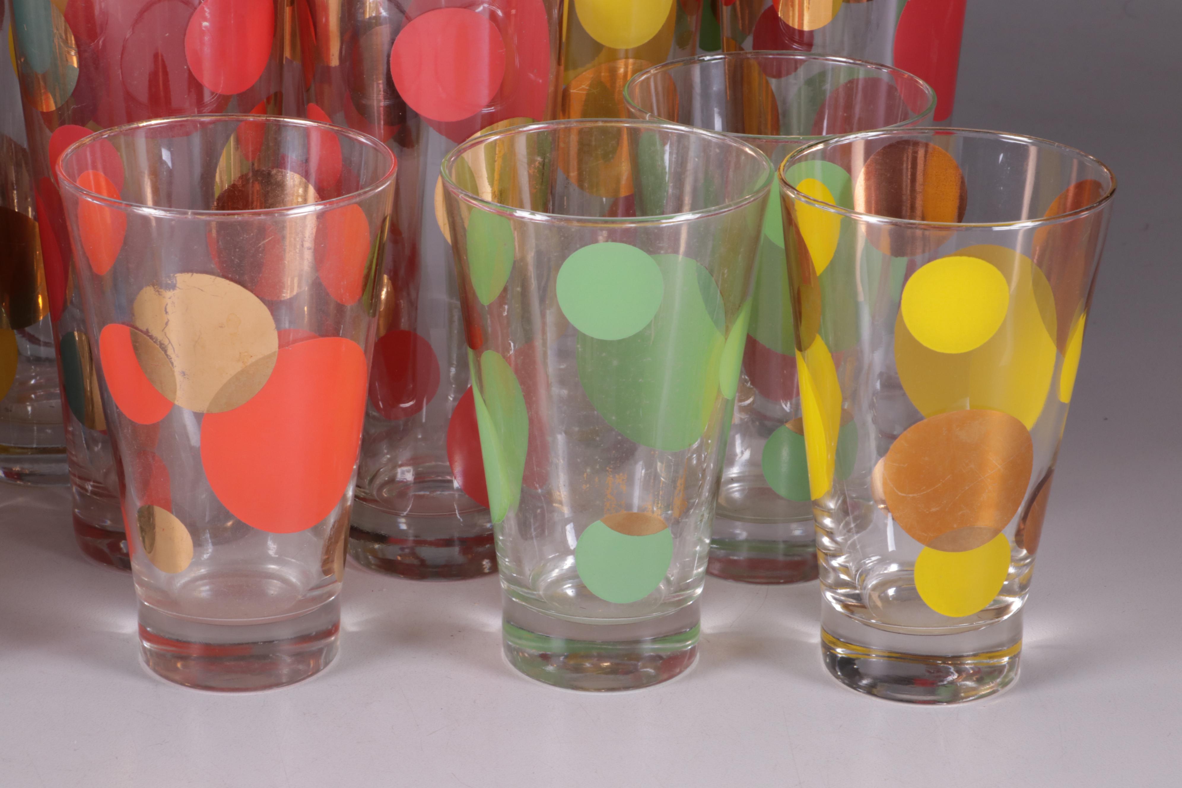 Russel Wright "Eclipse" Mid Century Modern Highball and Cocktail Glasses, 1950s