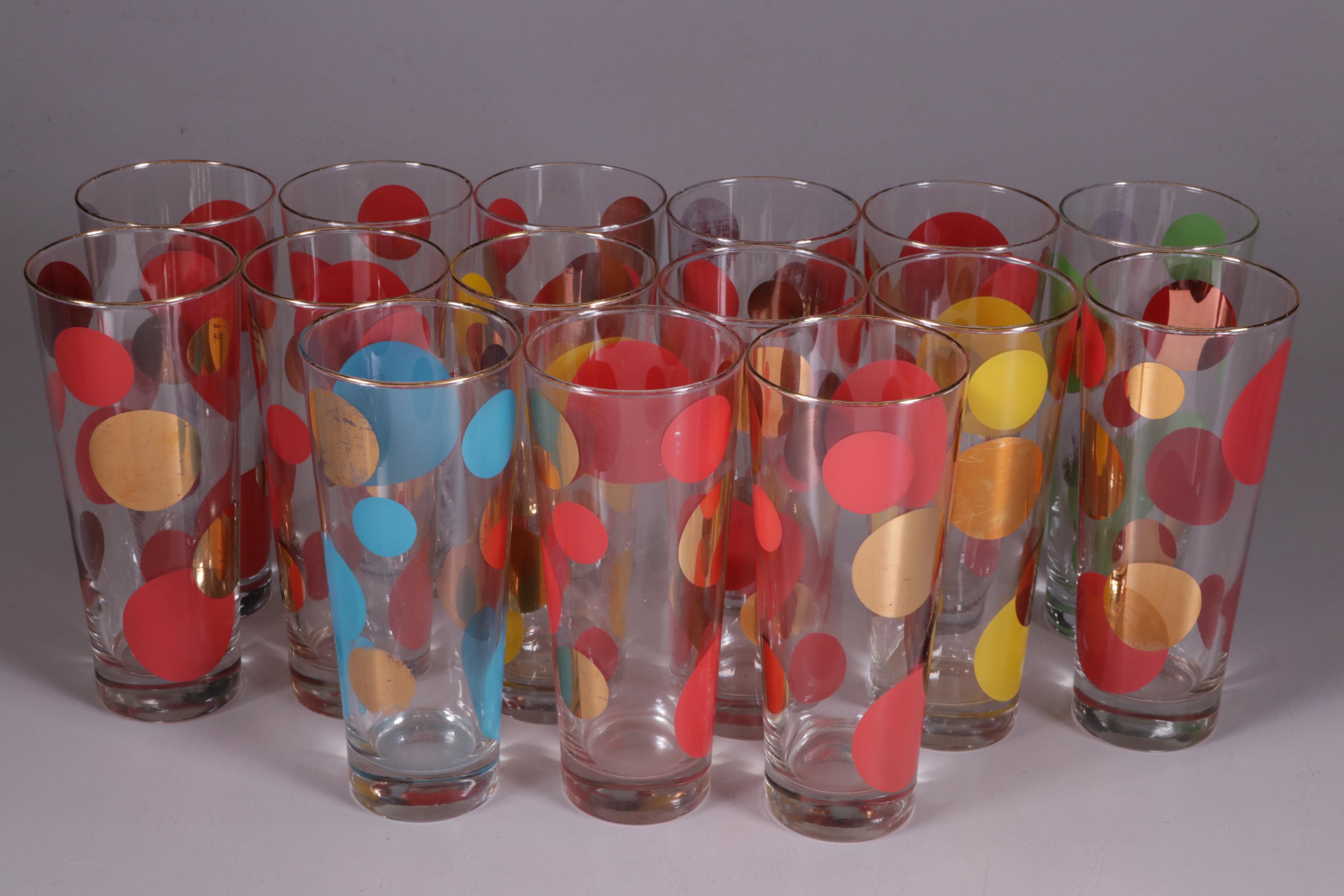 Russel Wright "Eclipse" Mid Century Modern Highball and Cocktail Glasses, 1950s