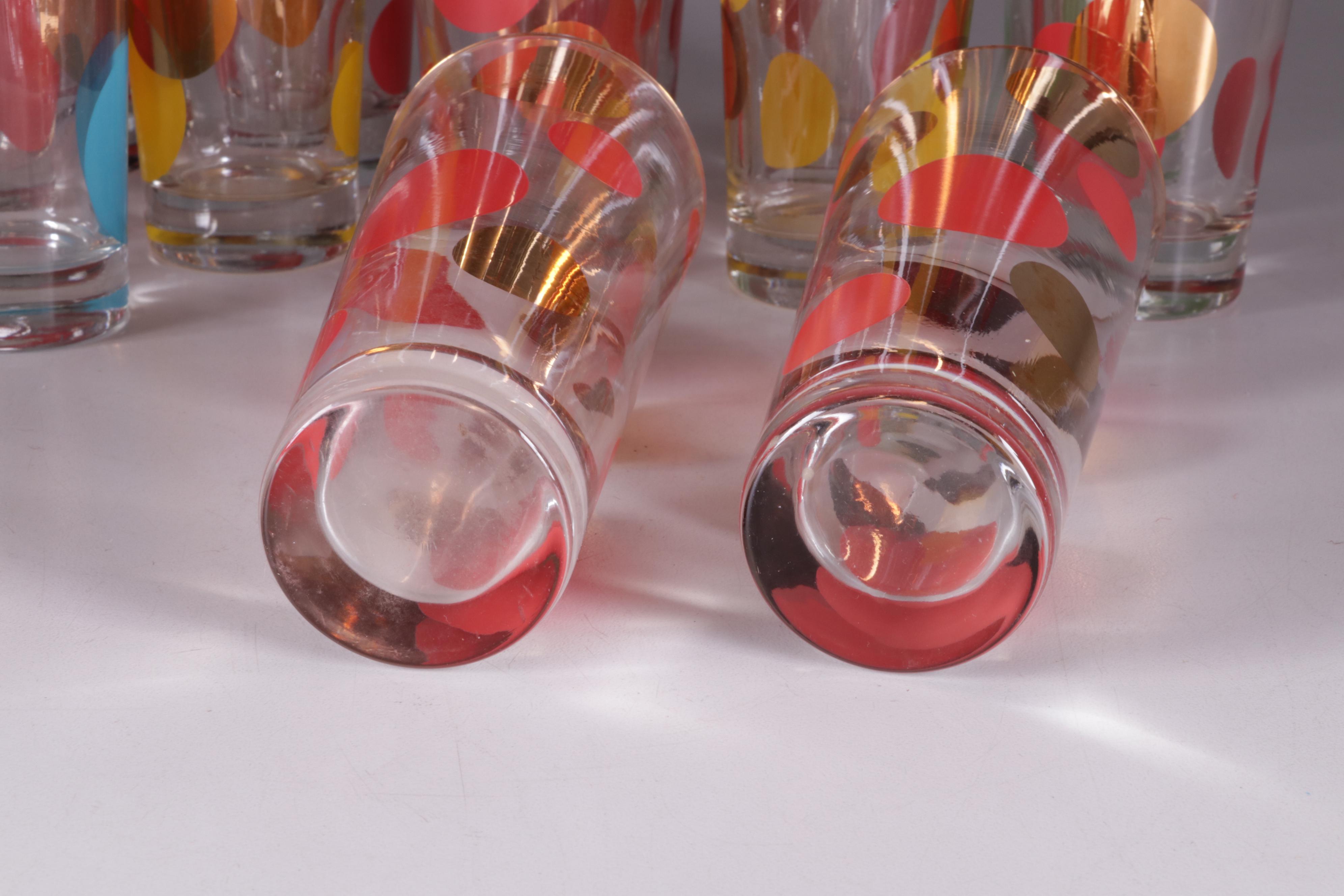 Russel Wright "Eclipse" Mid Century Modern Highball and Cocktail Glasses, 1950s