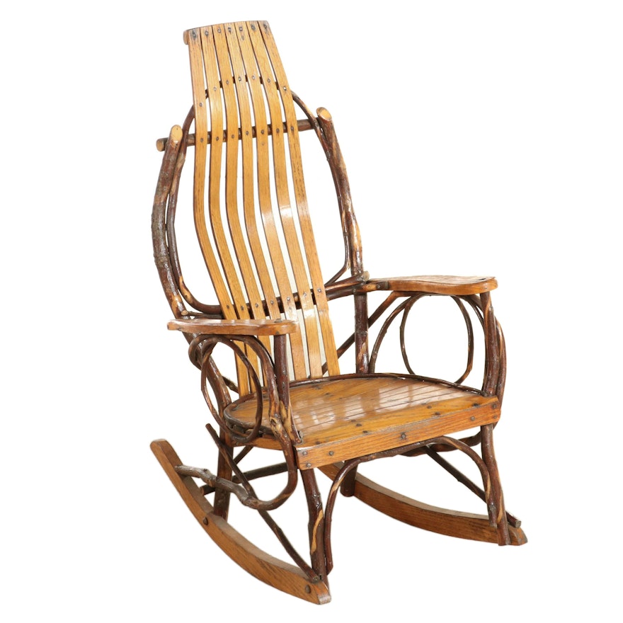 Adirondack Style Ash Child's Rocking Chair