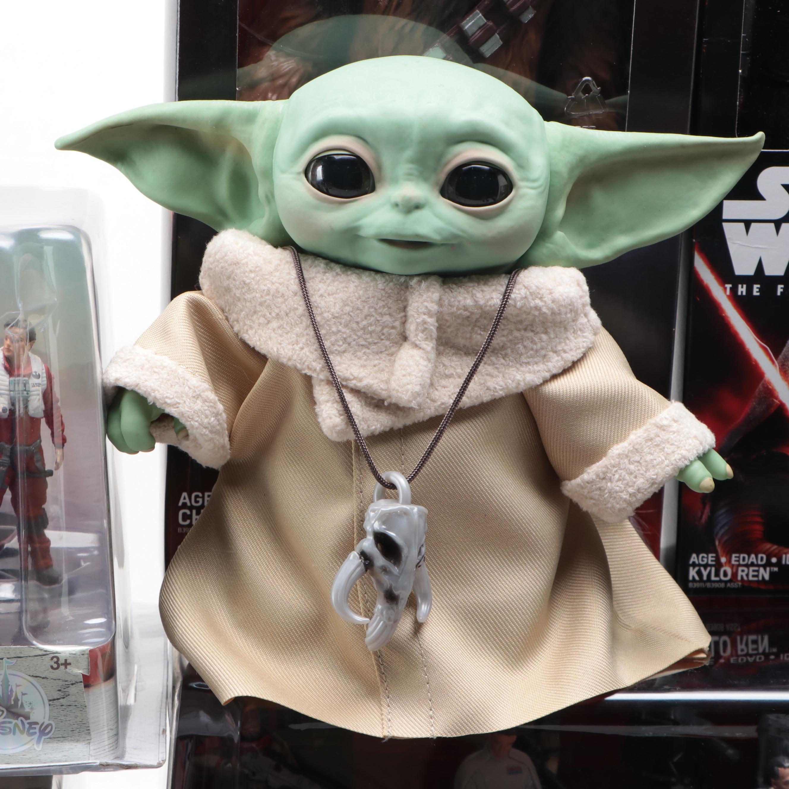 "Star Wars: The Mandalorian" Grogu Doll with Other Star Wars Action Figures