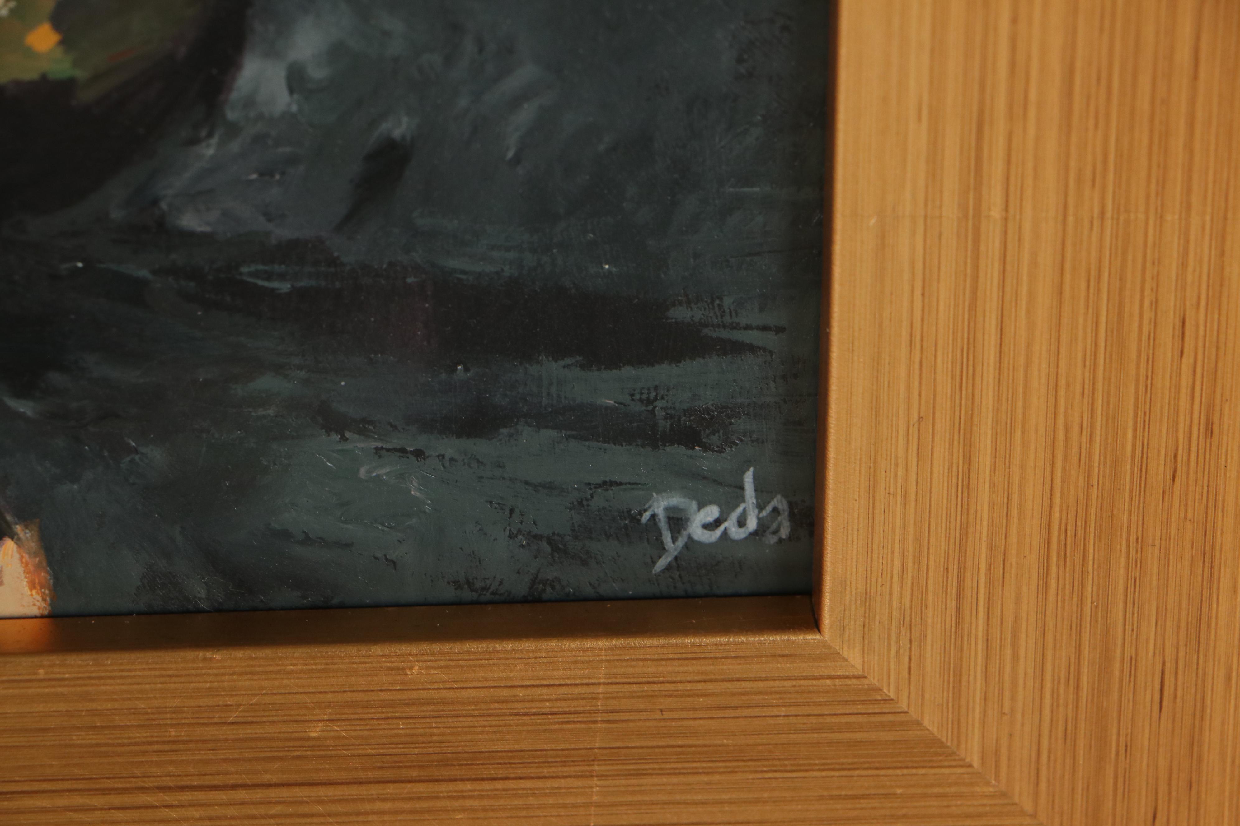 Adam Deda Oil Painting "Black and Gold," 2022