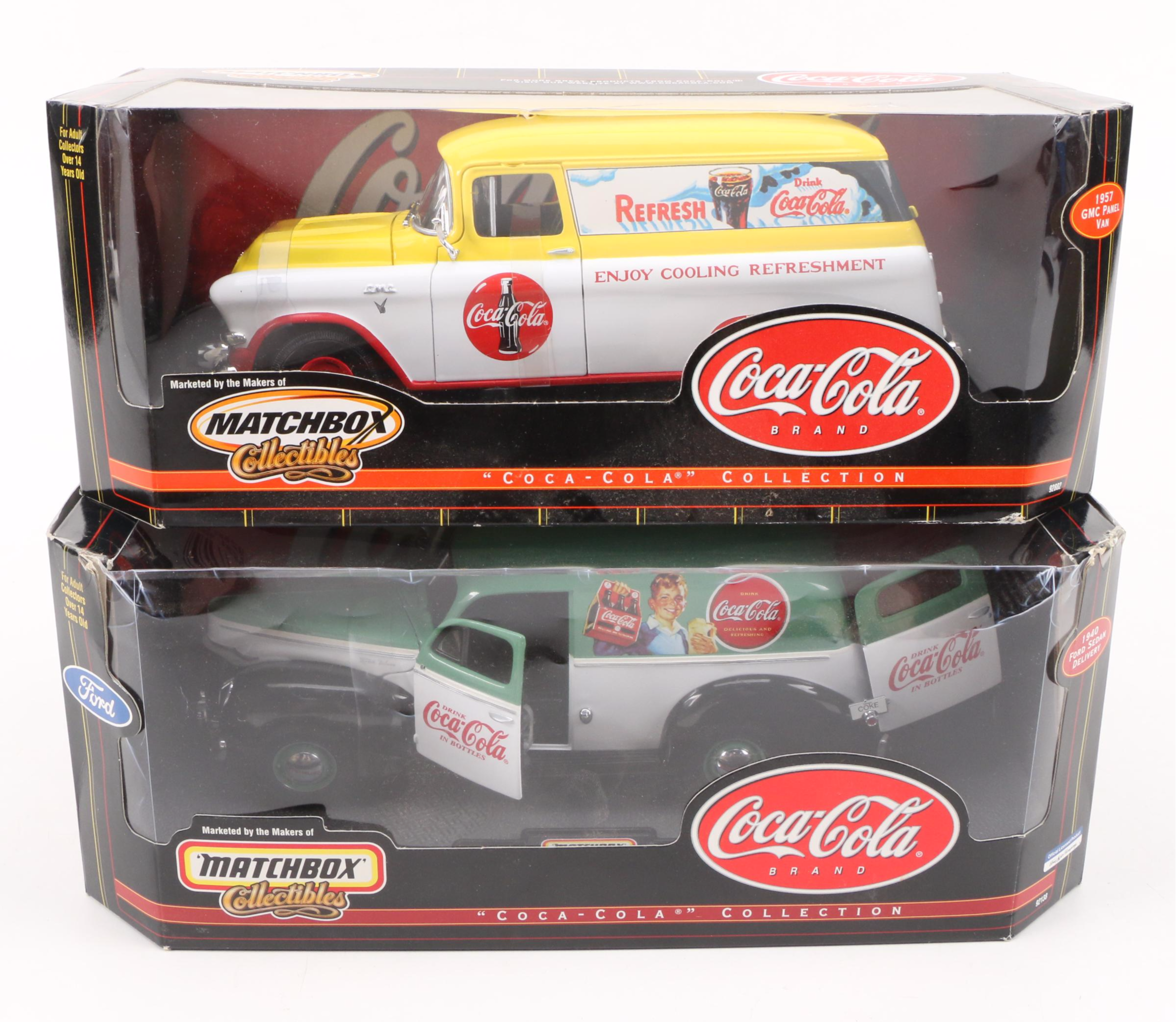 Matchbox and Johnny Lightning 1:18 Scale Diecast Coca-Cola Cars