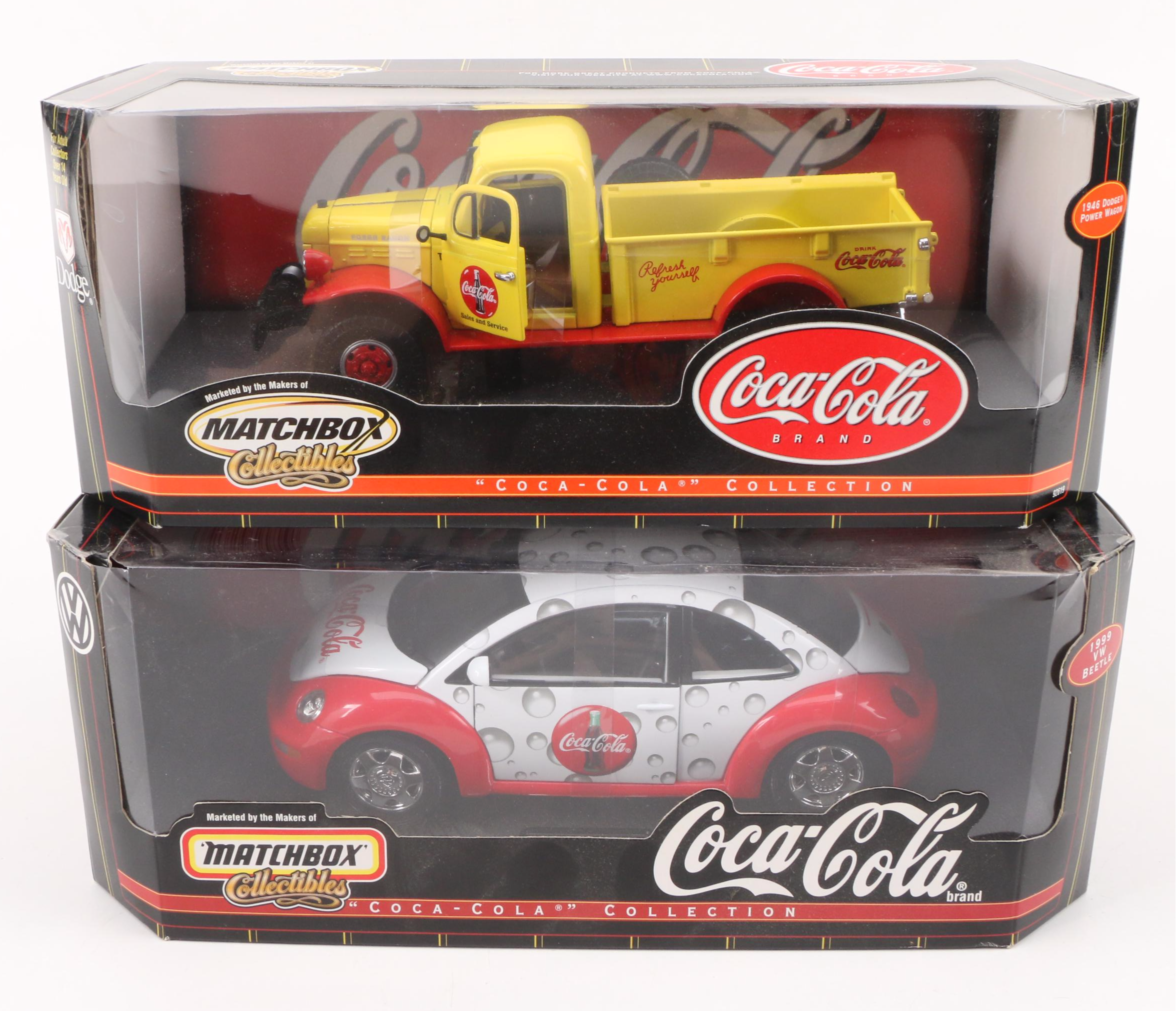 Matchbox and Johnny Lightning 1:18 Scale Diecast Coca-Cola Cars