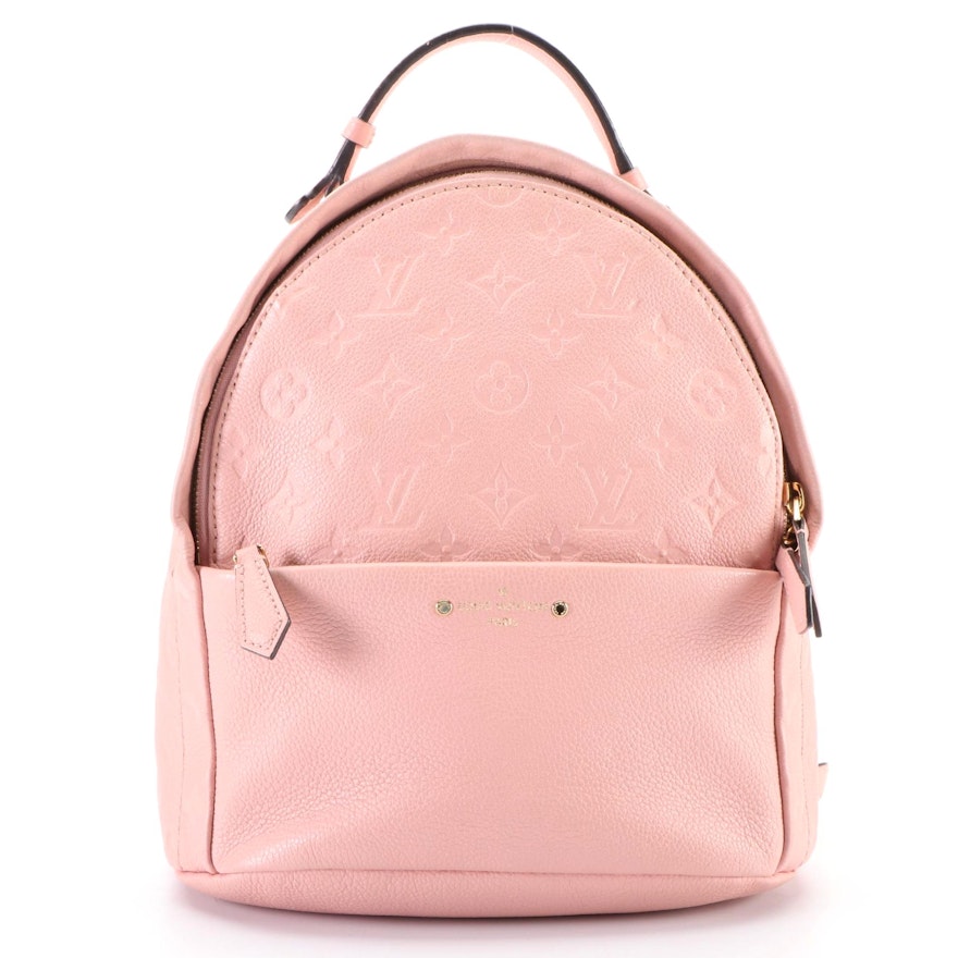 Louis Vuitton Sorbonne Backpack in Pink Empreinte Leather