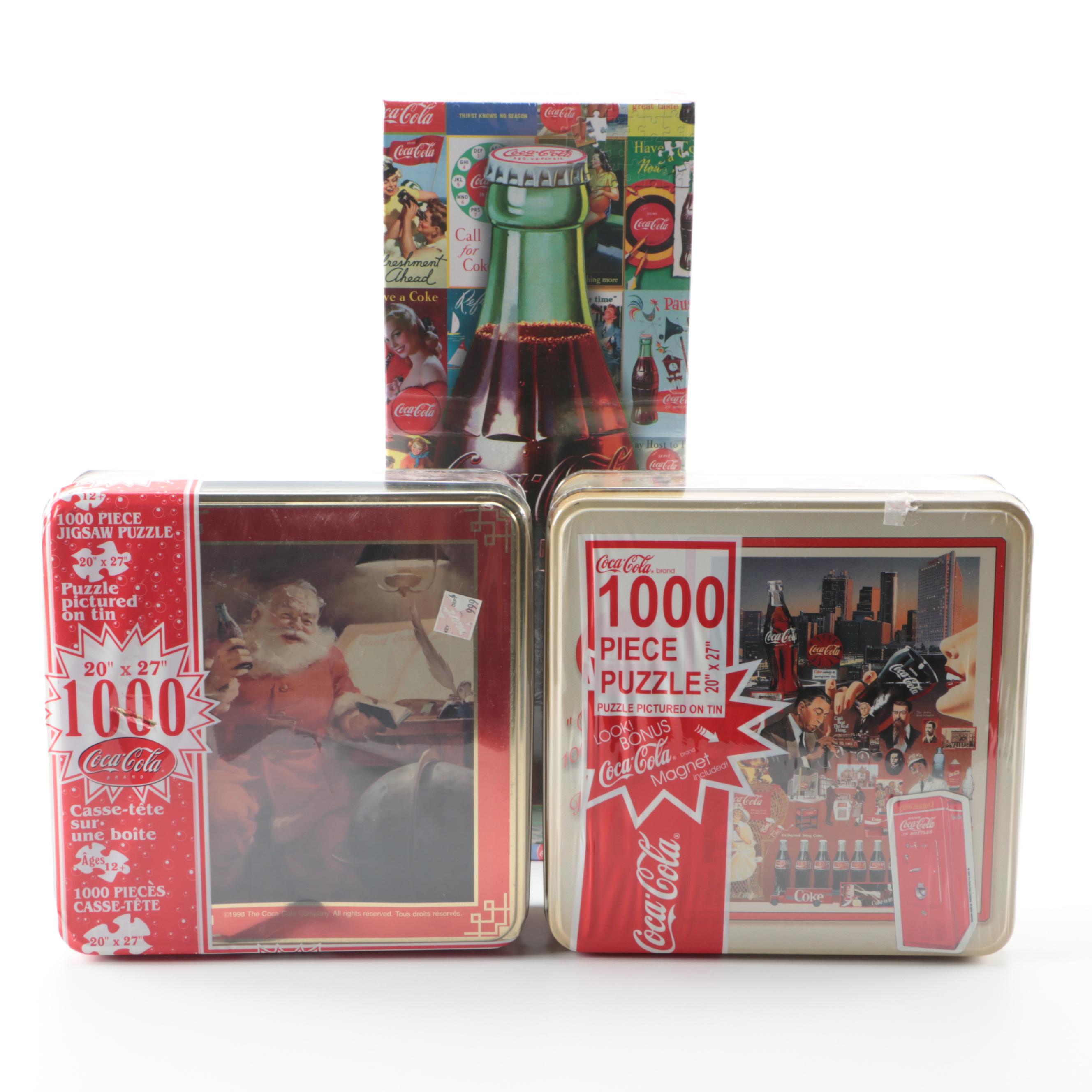 Coca-Cola Puzzles, Santa Doll, Train Display and More