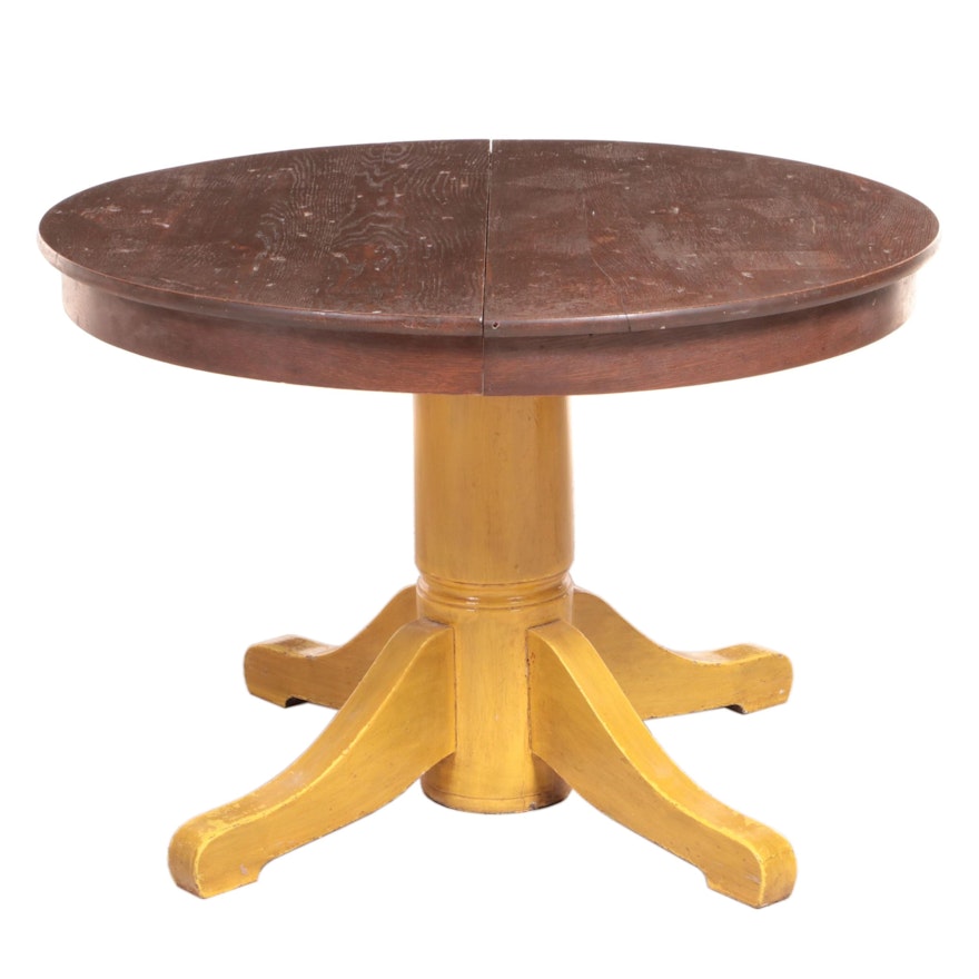 Victorian Pedestal Dining Table, Early 20th Century