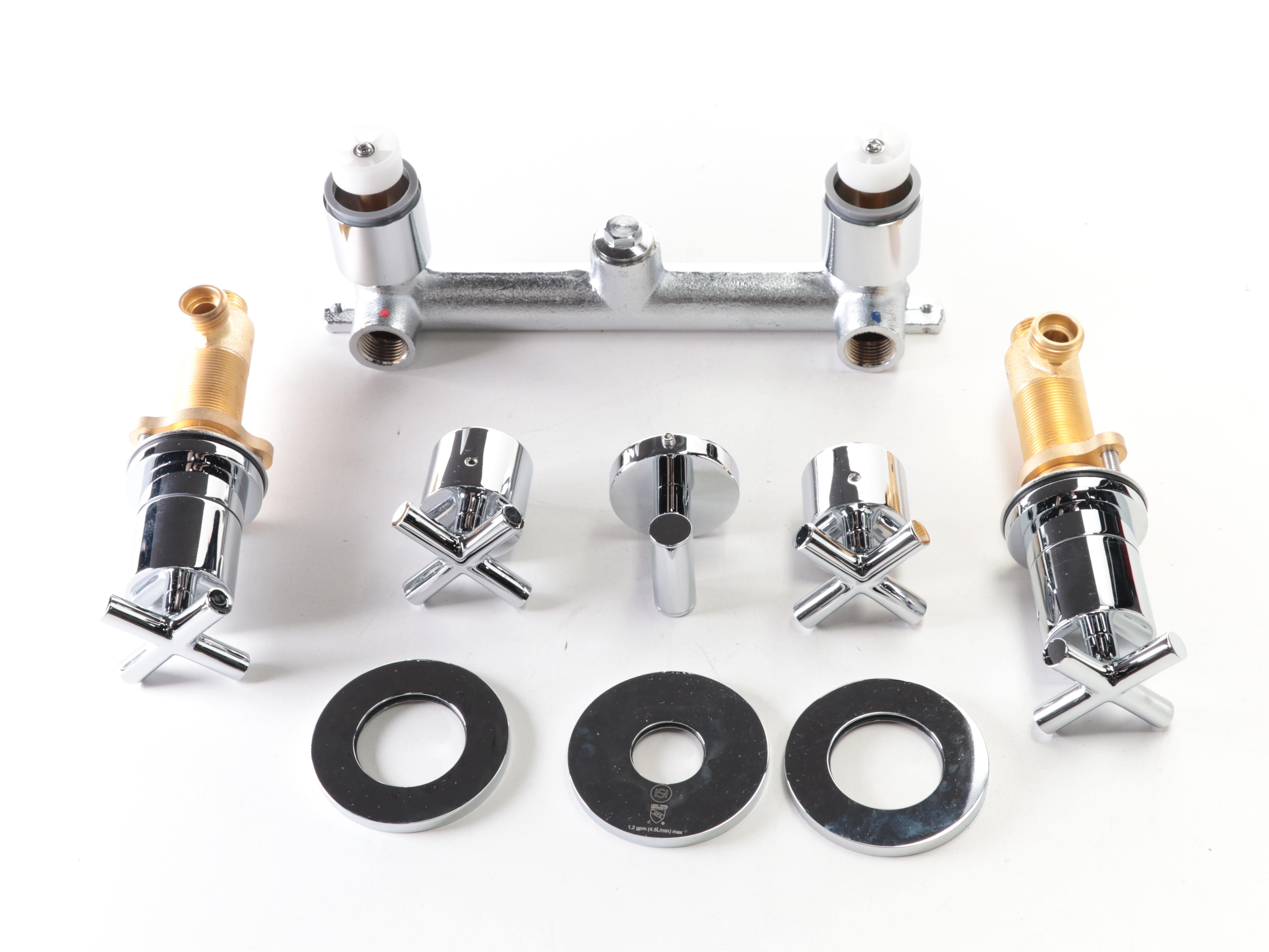 Widespread Lavatory Faucet, Wall Mount Faucet, Robe Hook, Pop Up Drain and More