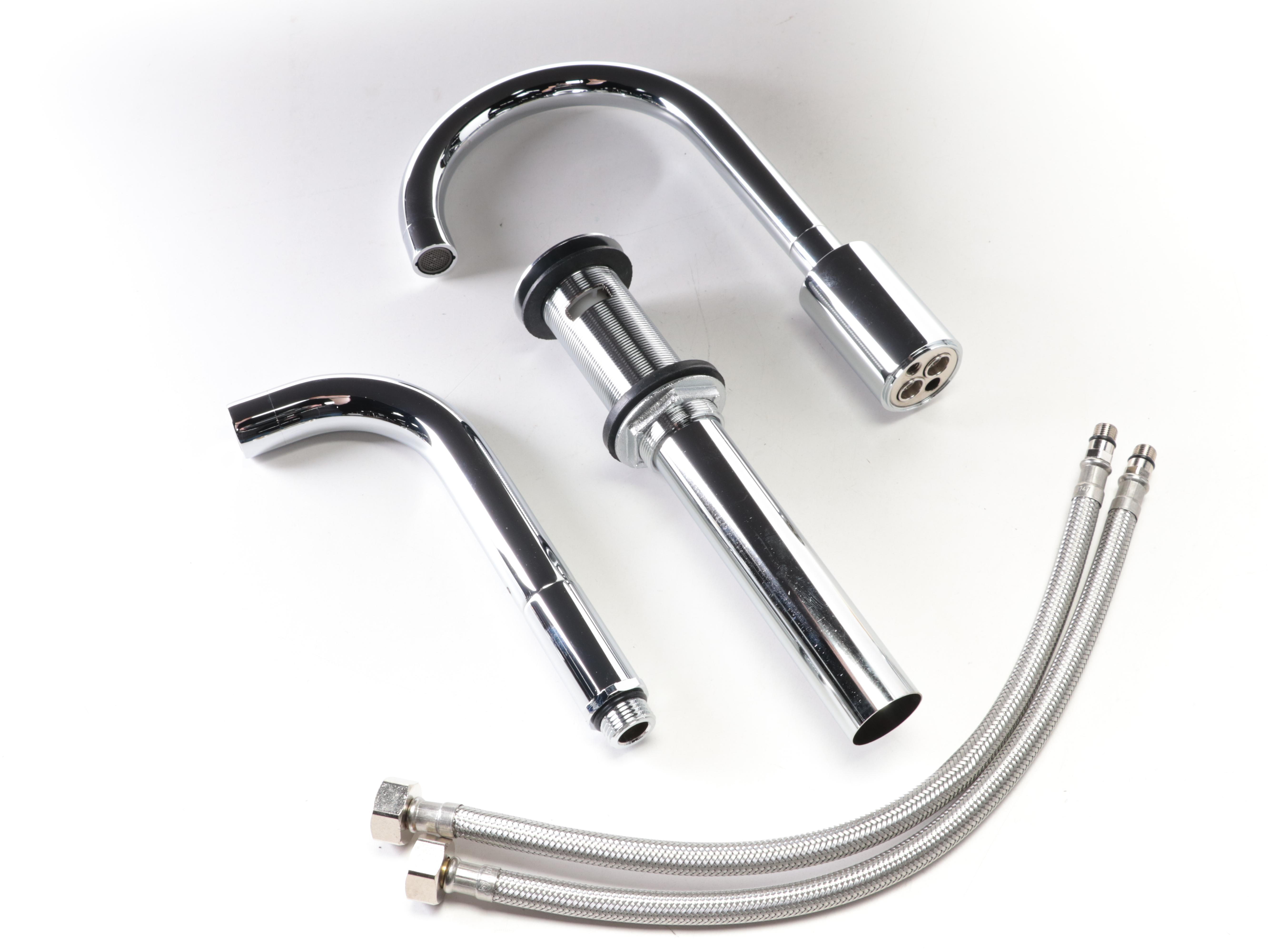 Widespread Lavatory Faucet, Wall Mount Faucet, Robe Hook, Pop Up Drain and More