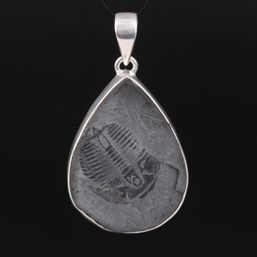 Sterling Fossil Pendant
