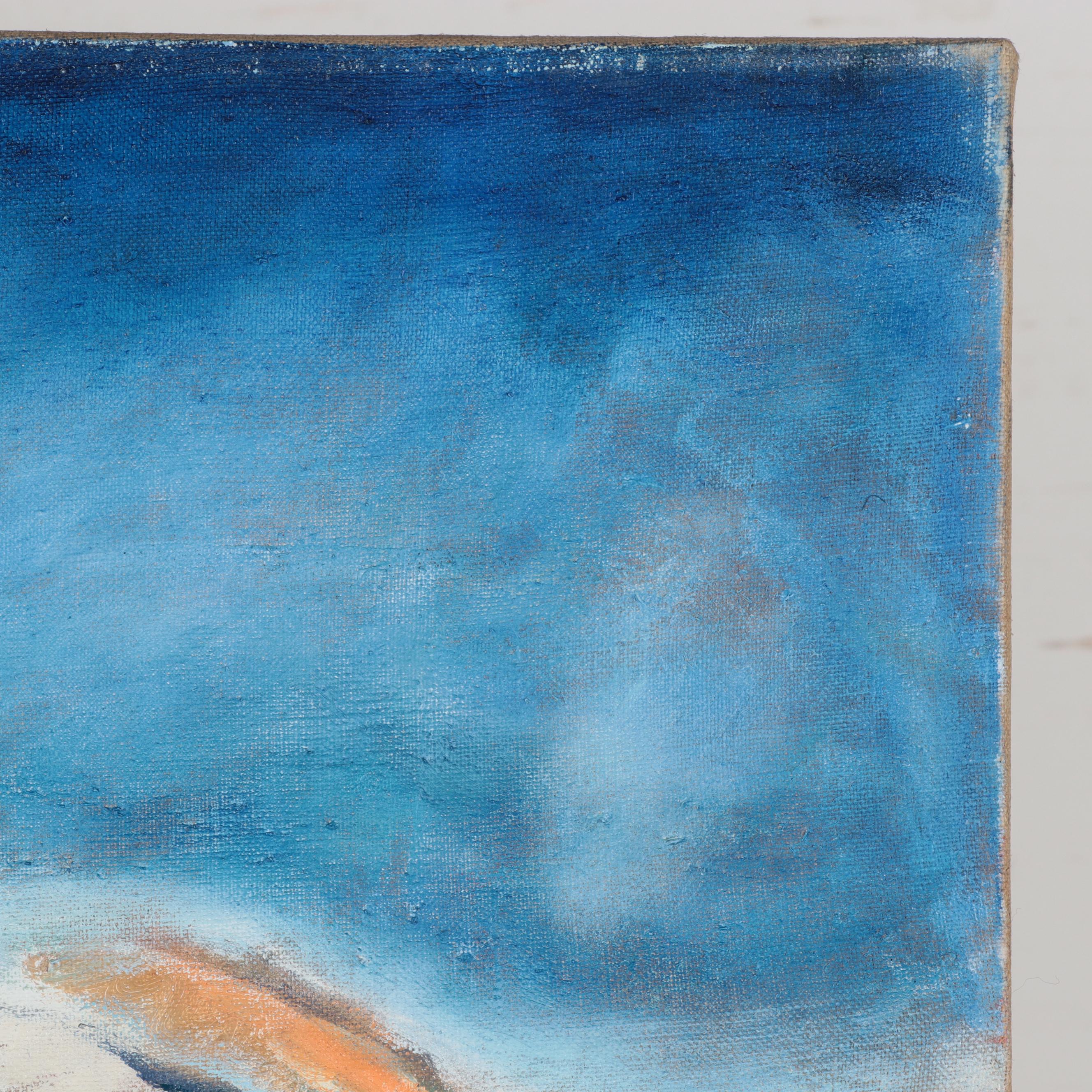 Ronald Newman Large-Scale Abstract Landscape Oil Painting, Circa 1970